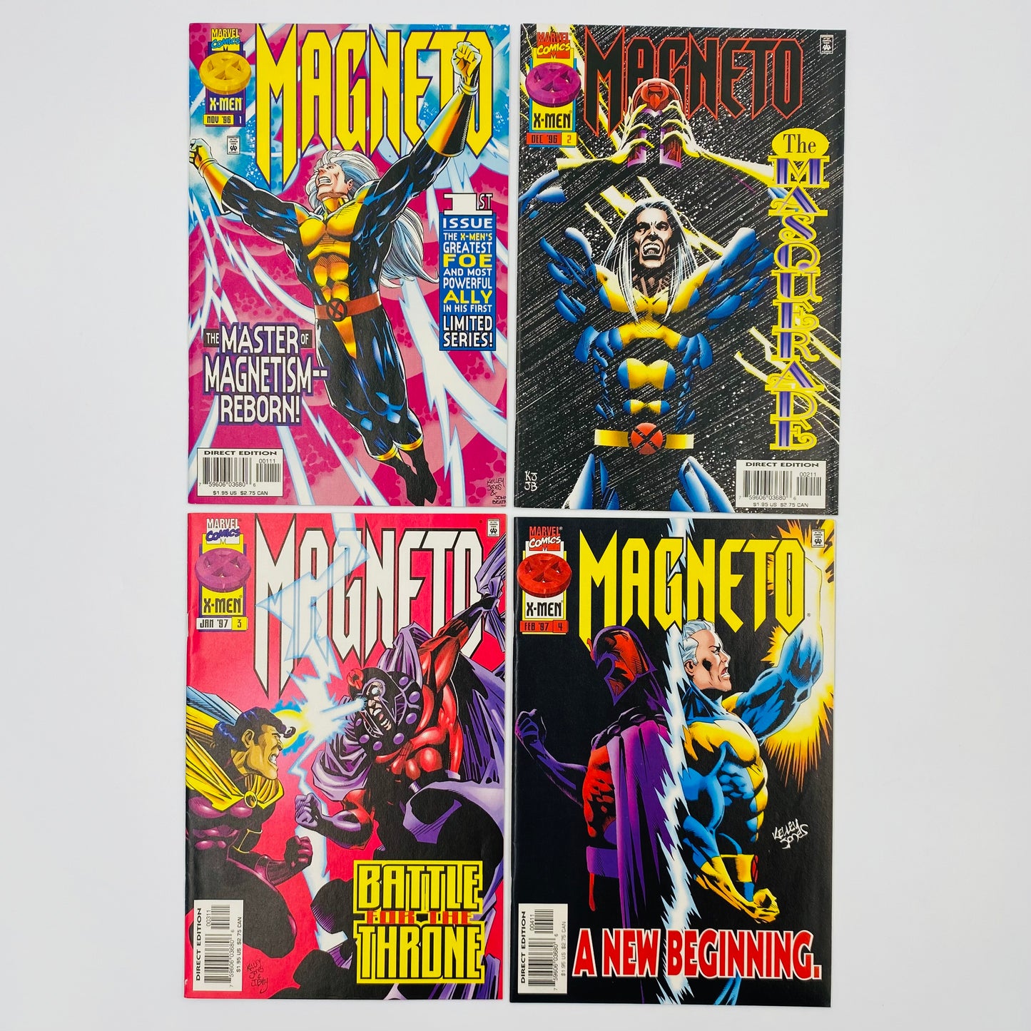 Magneto Fun Pack: Magneto #0 “The Twisting of the Soul” (1993) Magneto #1-4 (1996-1997) X-Men The Magneto War #1 (1999) Magneto Rex #1-3 (1999) Marvel