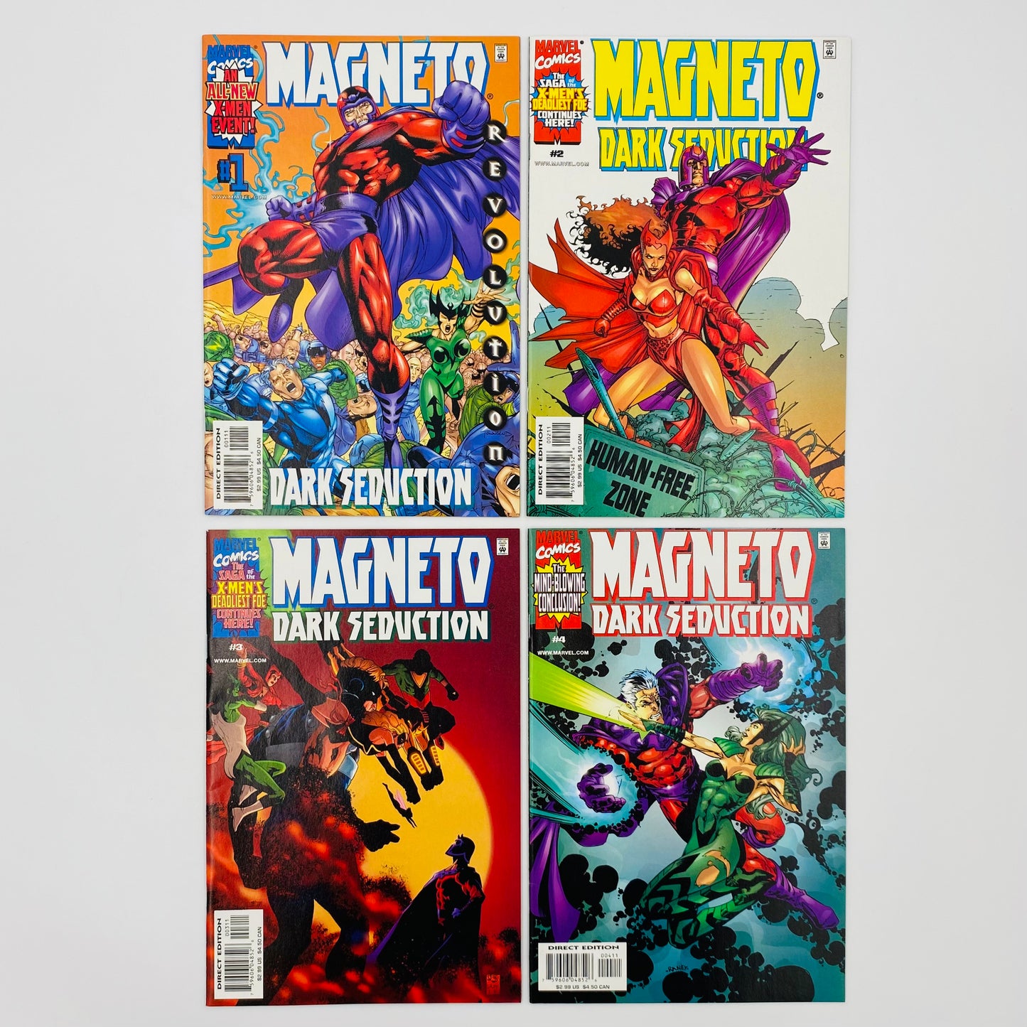 Magneto Fun Pack: Magneto #0 “The Twisting of the Soul” (1993) Magneto #1-4 (1996-1997) X-Men The Magneto War #1 (1999) Magneto Rex #1-3 (1999) Marvel