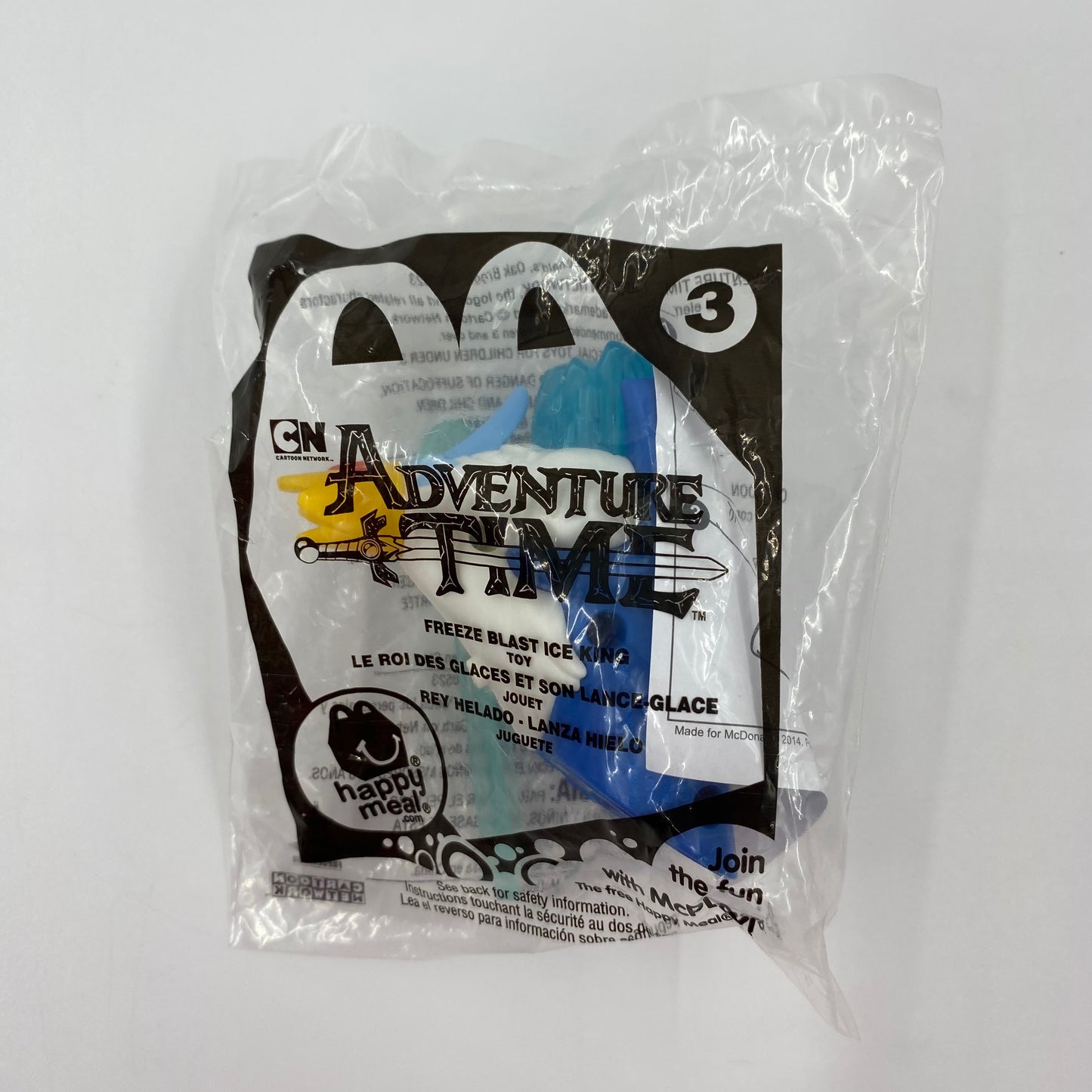 Adventure Time Freeze Blast Ice King McDonald's Happy Meal toy (2014) bagged