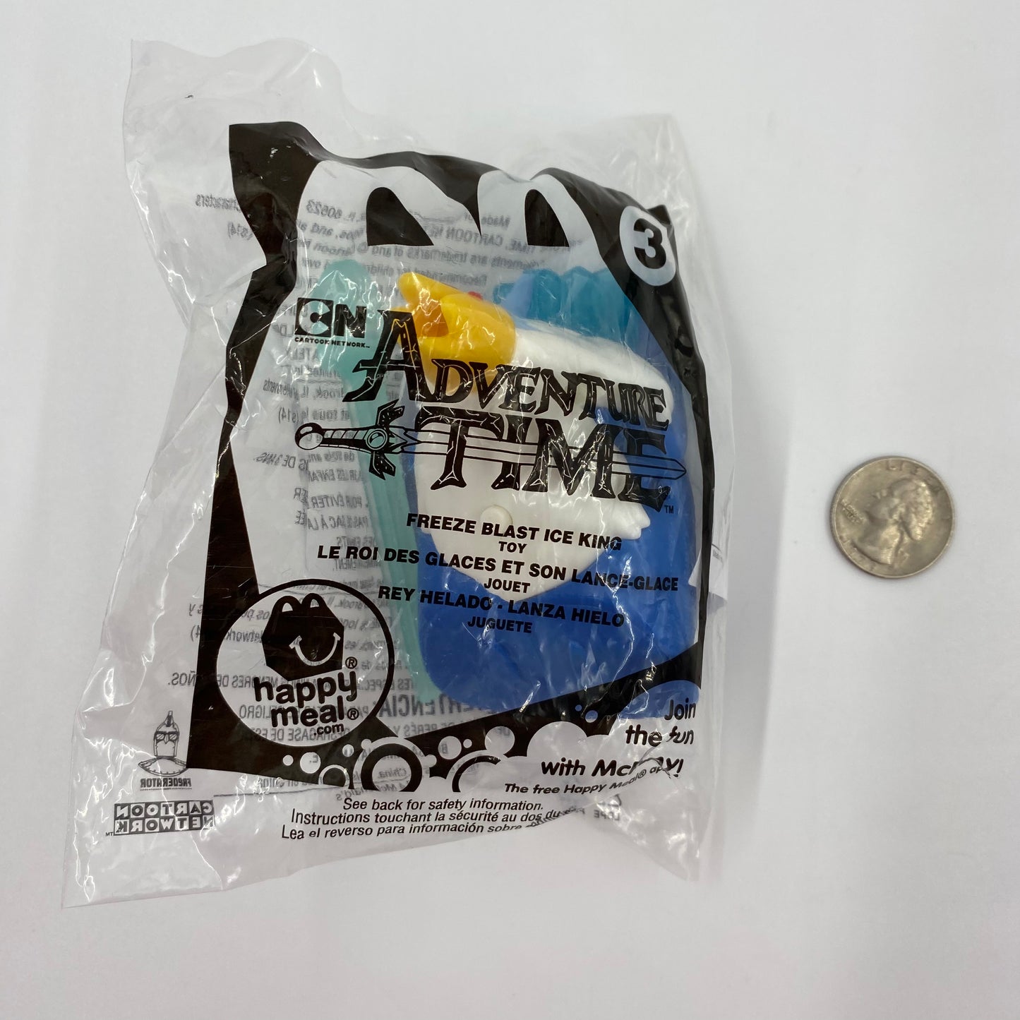 Adventure Time Freeze Blast Ice King McDonald's Happy Meal toy (2014) bagged