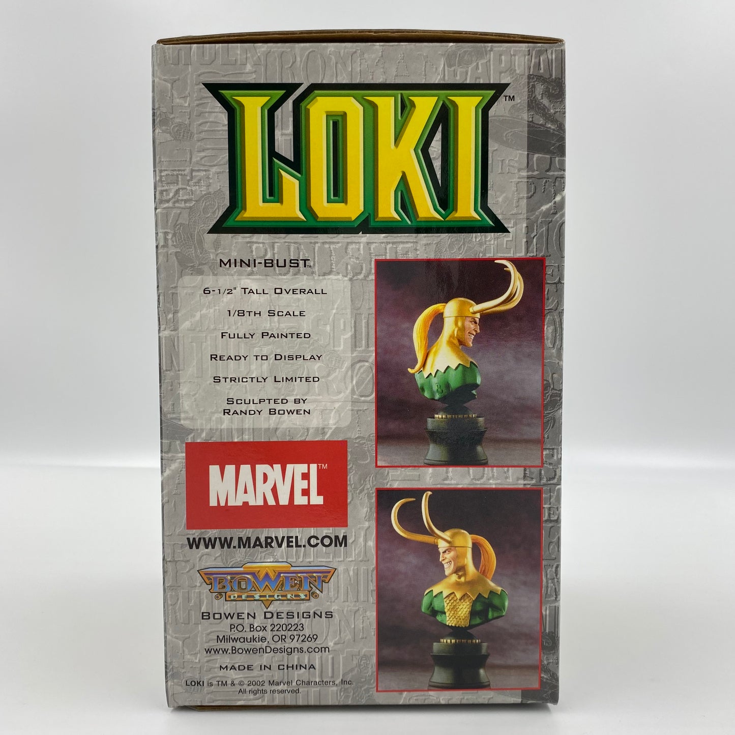 Loki Marvel mini-bust (2002) Bowen Designs