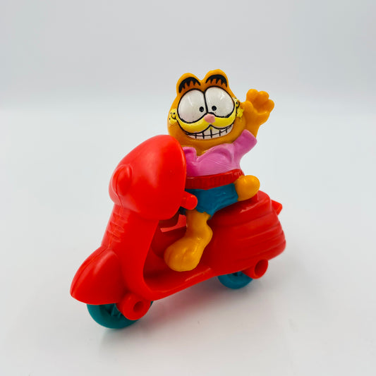 Garfield on Motorcycle with Odie in Sidecar McDonald's Happy Meal toy (1989) loose