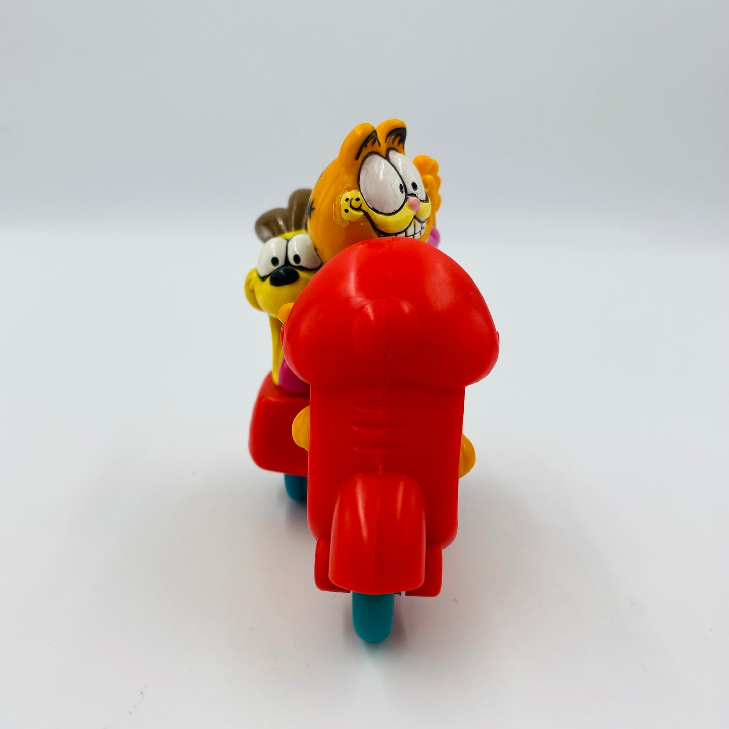 Garfield on Motorcycle with Odie in Sidecar McDonald's Happy Meal toy (1989) loose