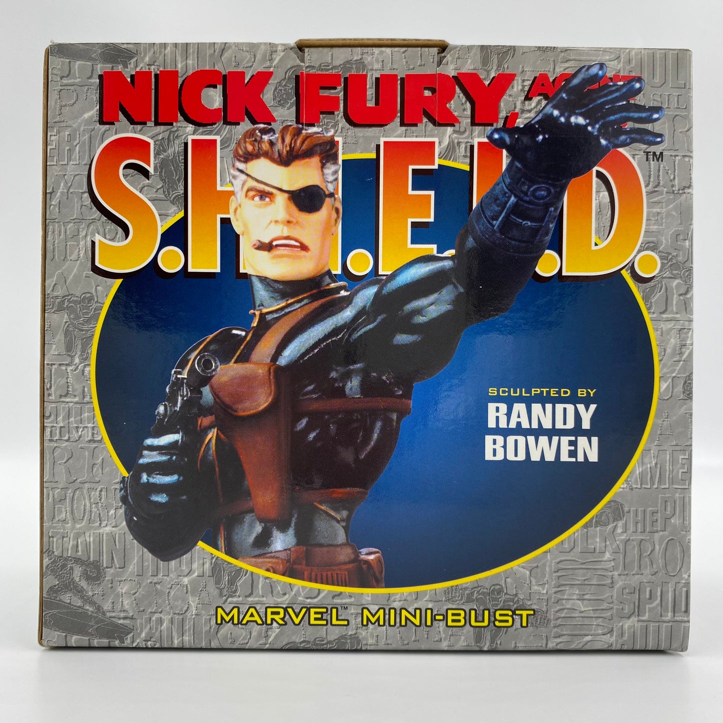 Nick Fury "S.H.I.E.L.D. Insignia Edition" Marvel mini-bust (2002) Bowen Designs