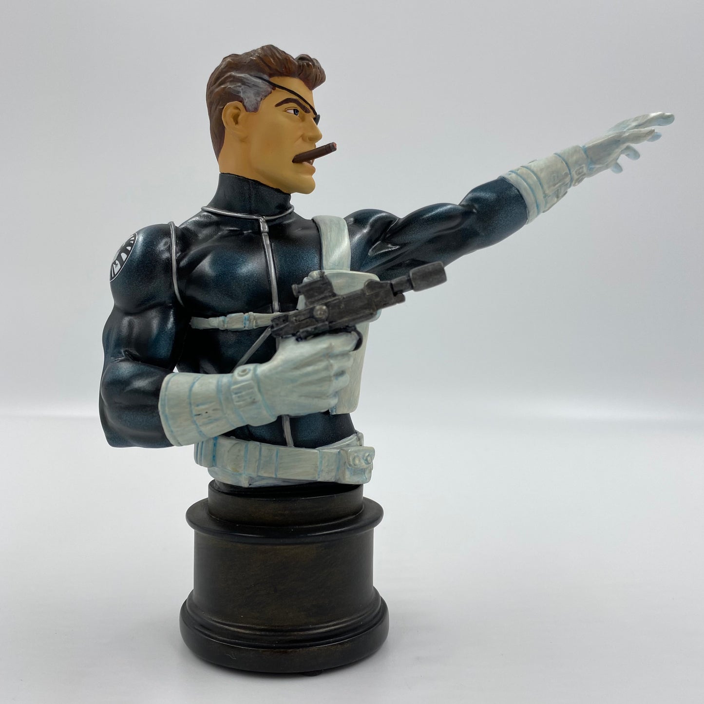 Nick Fury "S.H.I.E.L.D. Insignia Edition" Marvel mini-bust (2002) Bowen Designs