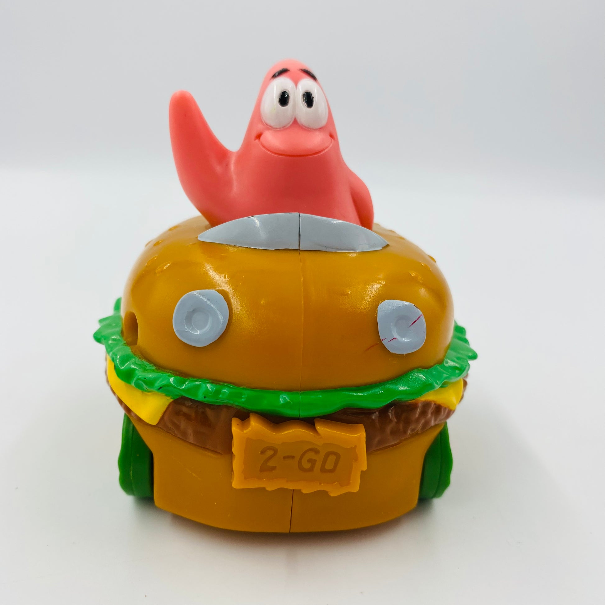 The SpongeBob SquarePants Movie Patrick s Pattie Wagon Ride Burger King Kids Meals toy 2004 loose
