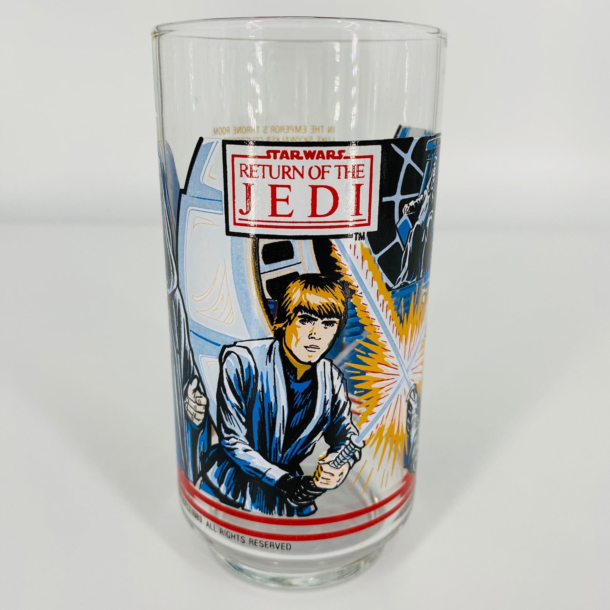 1983 Star Wars Return of the Jedi Luke Skywalker Collector Glass