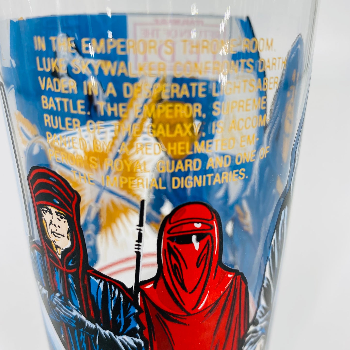 Burger King Coca-Cola Return of the Jedi Luke VS Vader glass (1983)