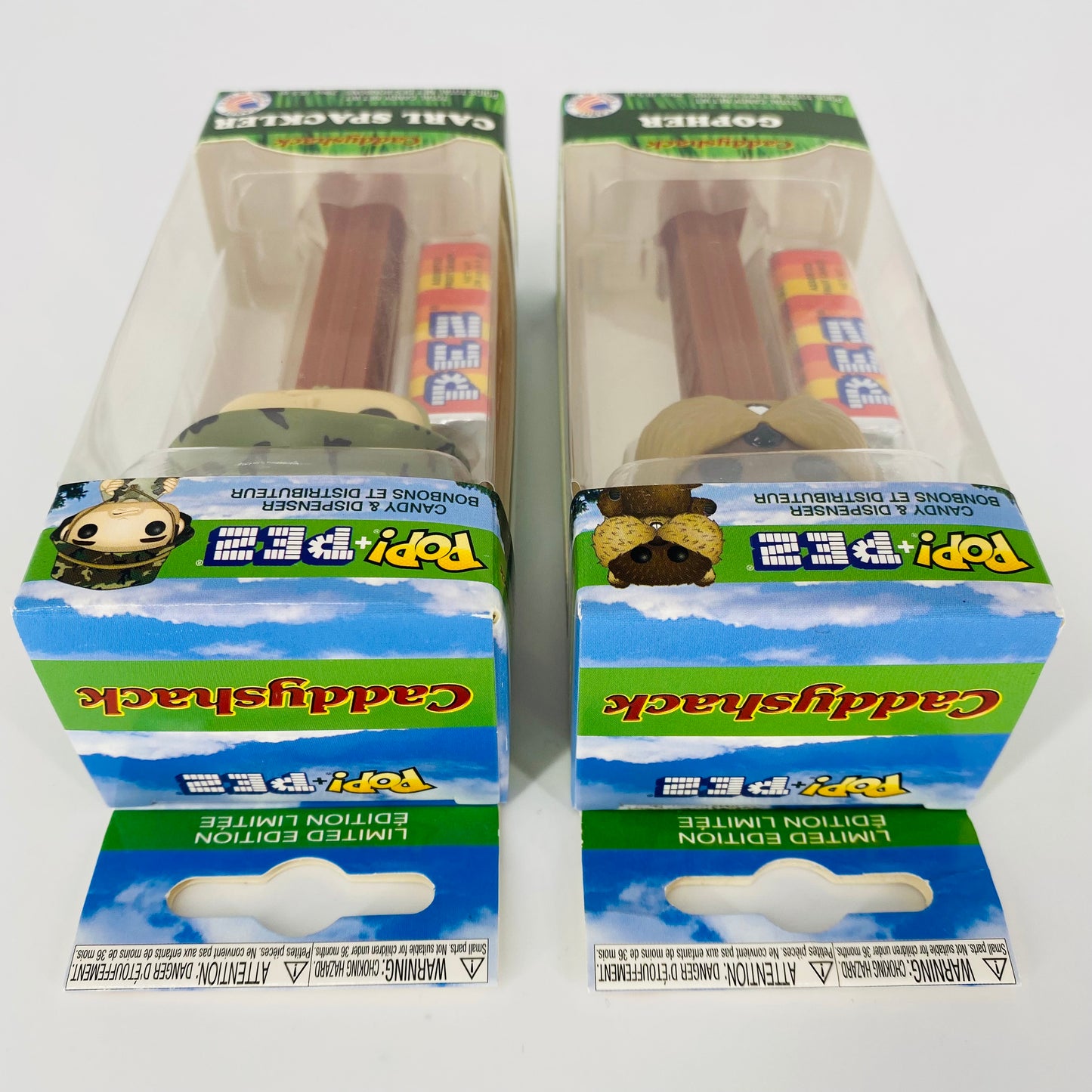 Caddyshack Carl Spackler and Gopher Pop! + PEZ dispensers (2019) boxed