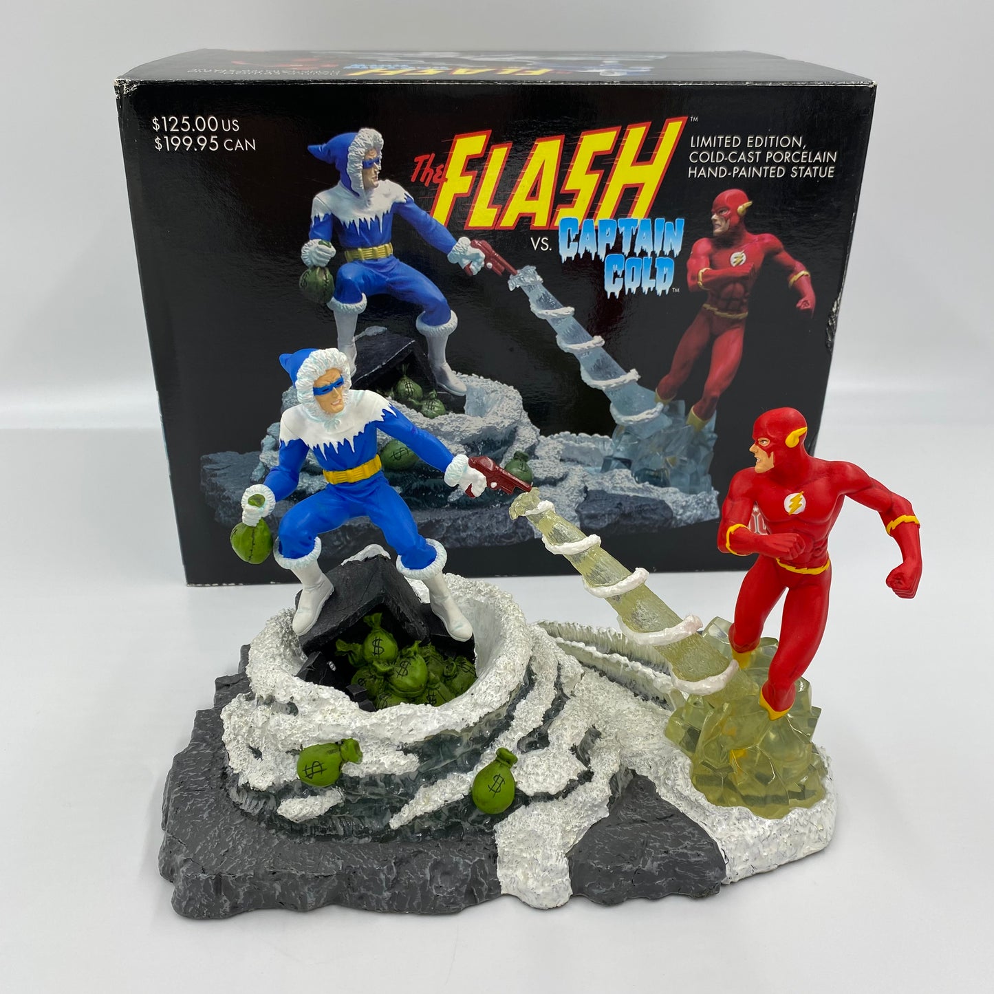 The Flash VS. Captain Cold statue (2001) DC Direct