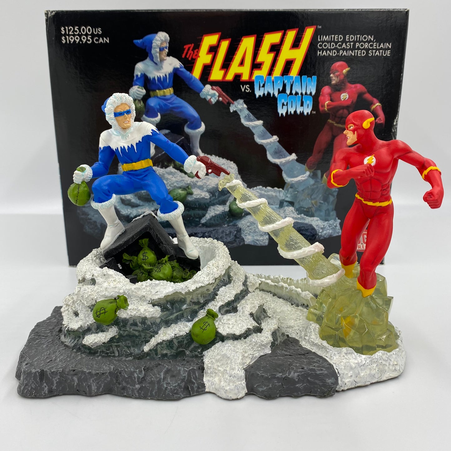 The Flash VS. Captain Cold statue (2001) DC Direct