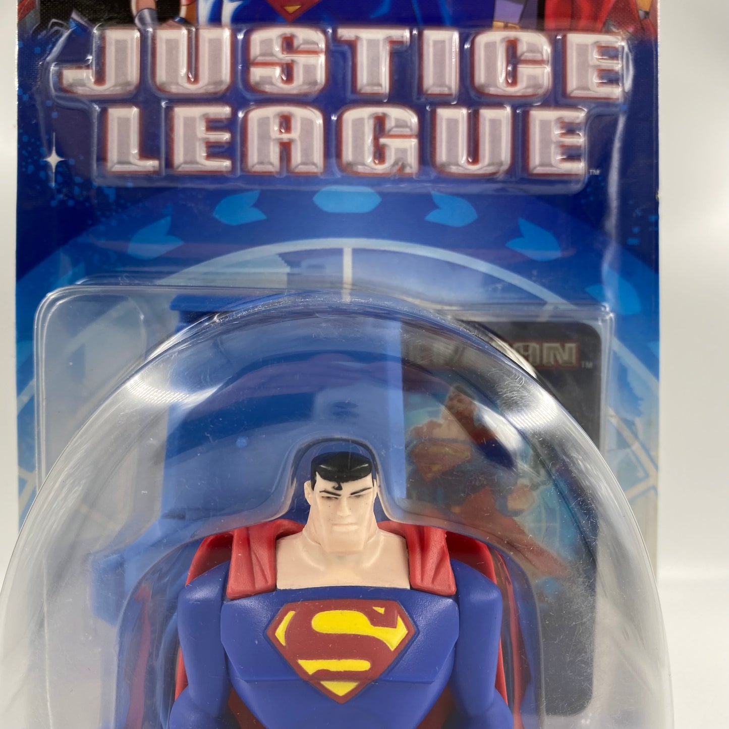 Justice League Superman carded 5" action figure (2002) Mattel