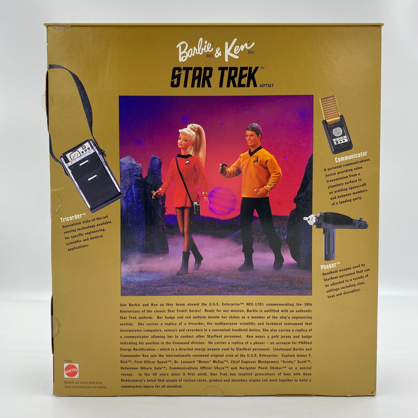 Barbie & Ken Star Trek boxed 12" doll gift set (1996) Mattel