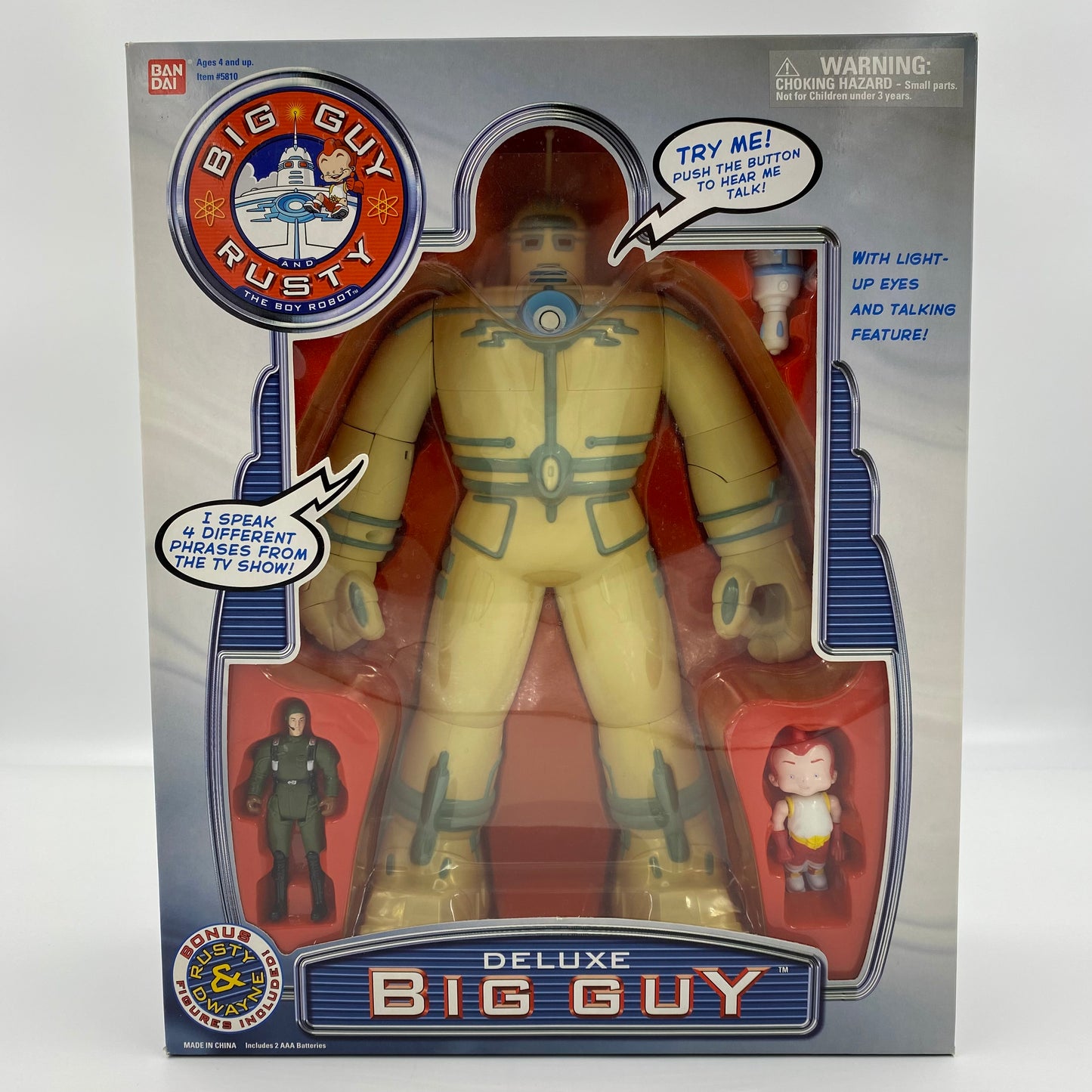 Big Guy and Rusty the Boy Robot Deluxe Big Guy boxed action figure set (1999) Bandai