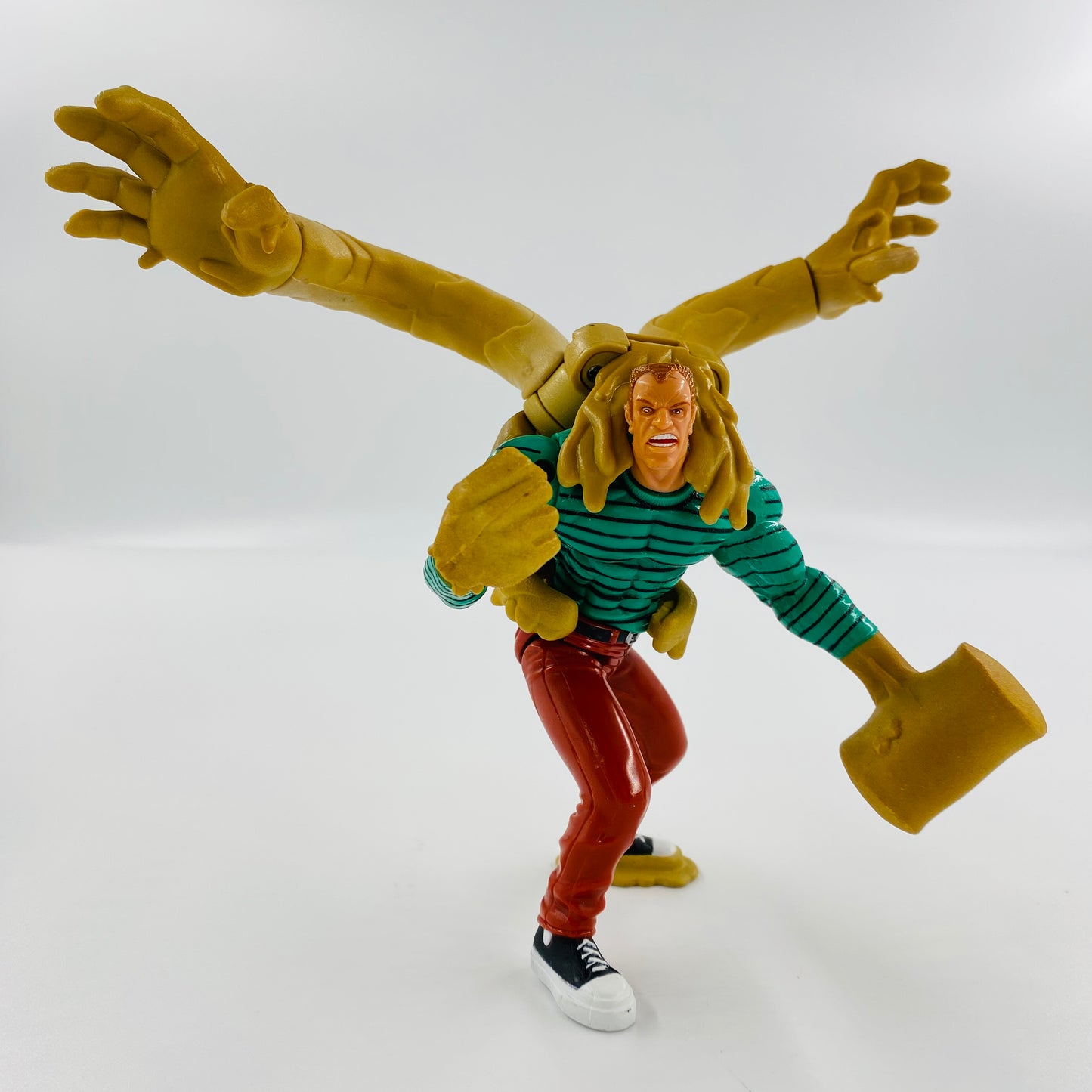 Spider-Man Sneak Attack Flip ’N Trap Sandman loose 6" action figure (1998) Toy Biz