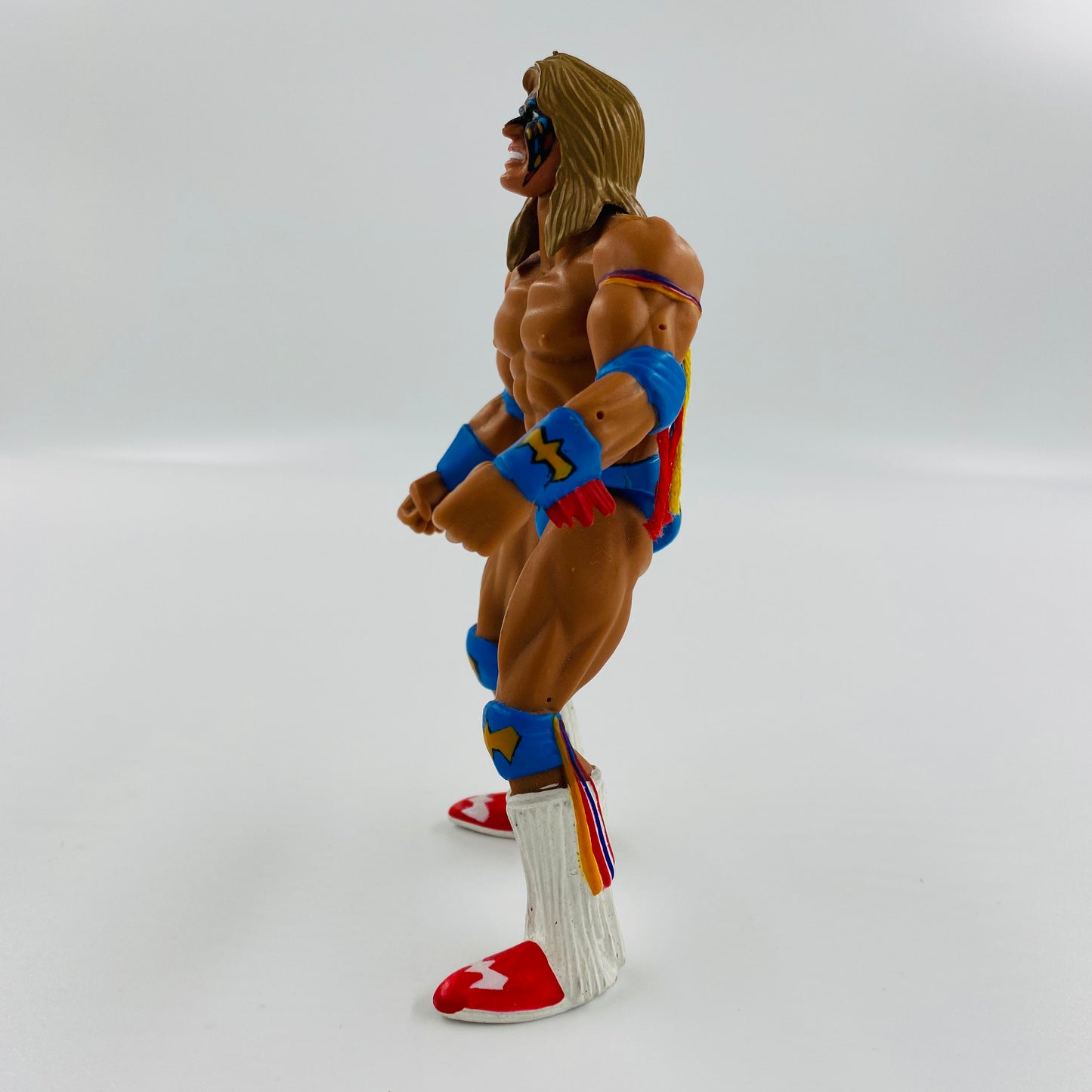 WWF SUPERSTARS series 2 Ultimate Warrior loose 6" action figure w/bone crunching sound (1996) Jakks Pacific