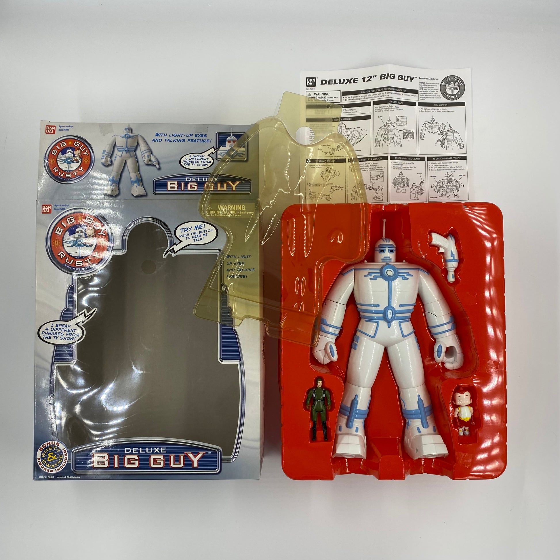 スポーツ Bandai Big Guy Rusty and The Boy Robot Big Guy and Rusty the Boy Robot Deluxe Big Guy boxed action