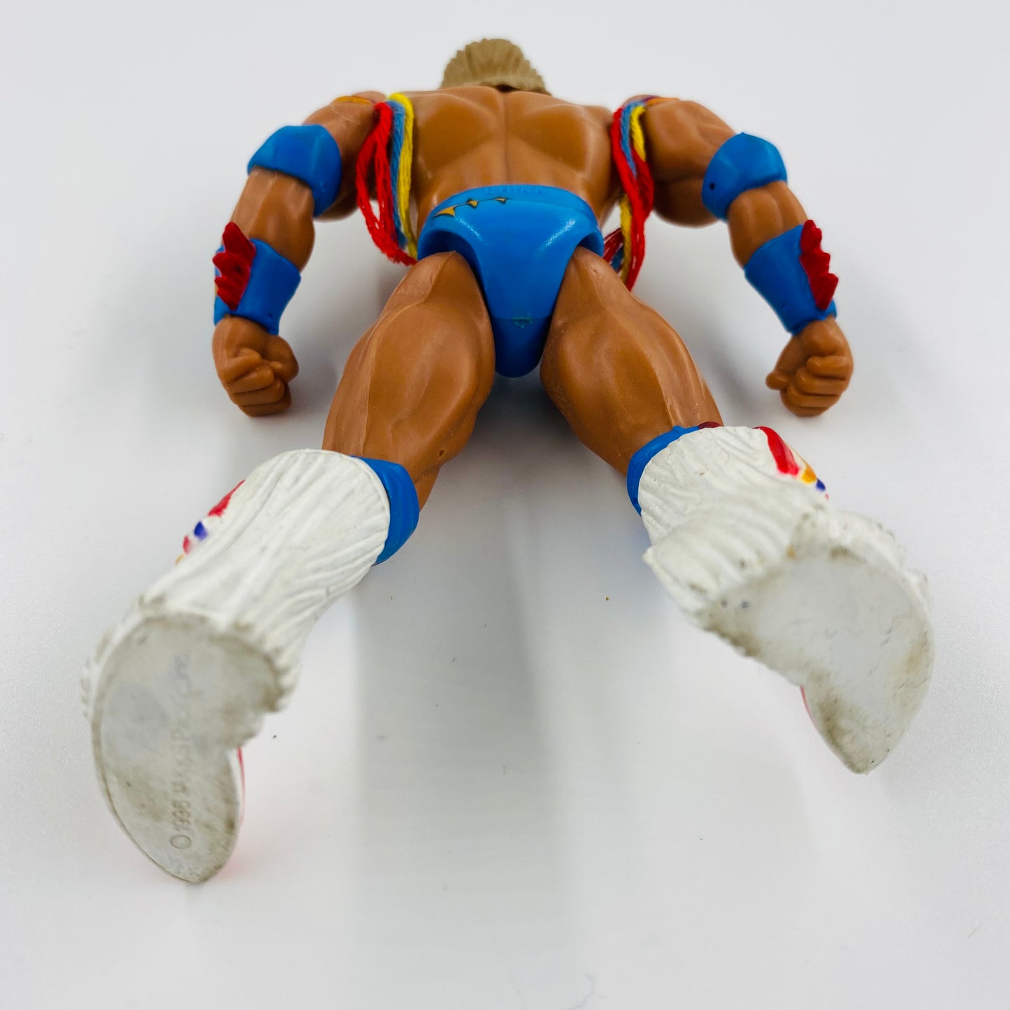 WWF SUPERSTARS series 2 Ultimate Warrior loose 6" action figure w/bone crunching sound (1996) Jakks Pacific