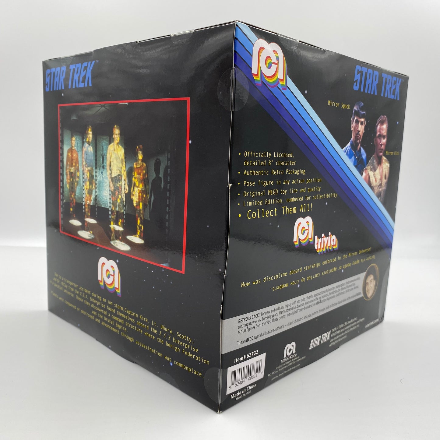 Star Trek Mirror Kirk & Mirror Spock boxed 8" action figures (2018) Mego