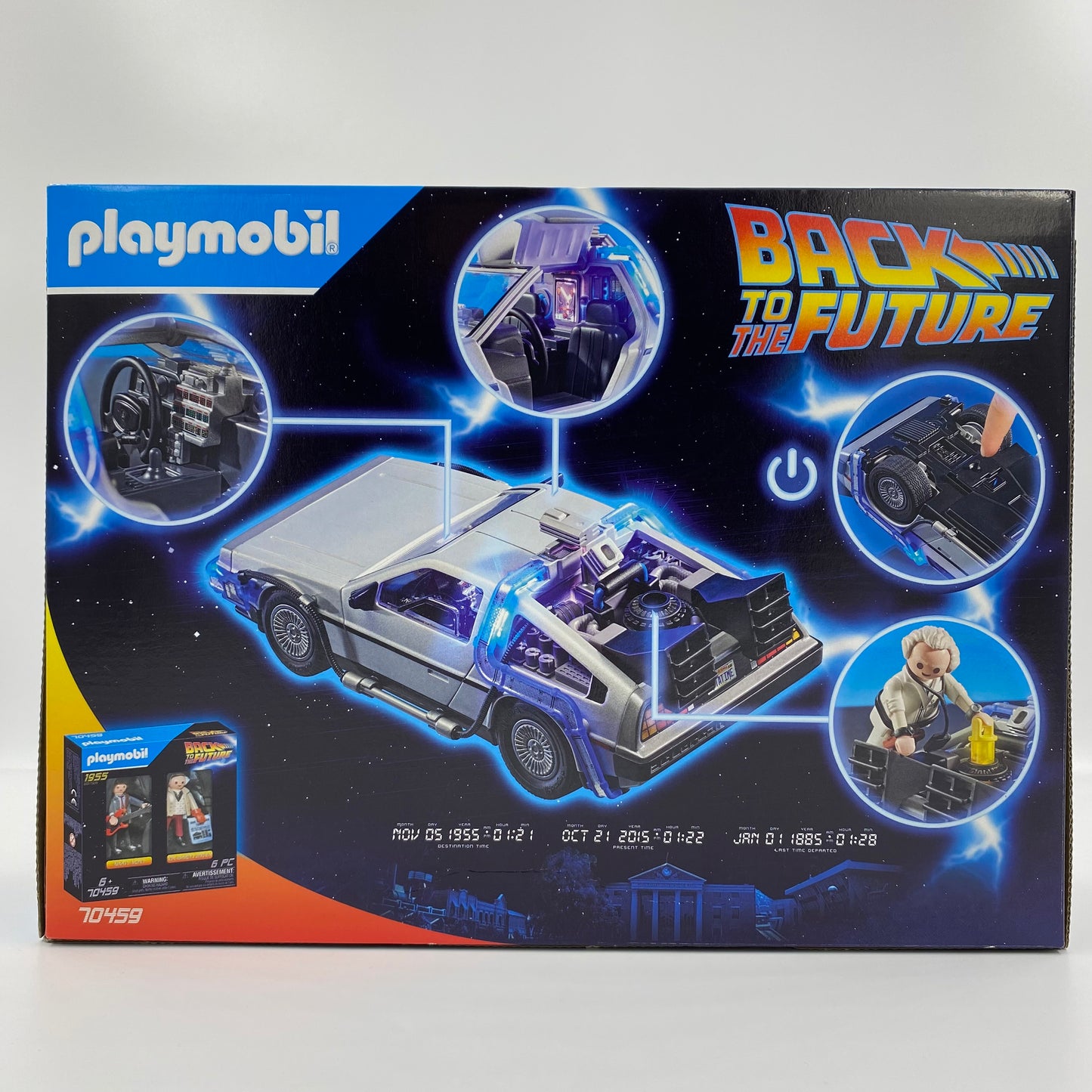 Playmobil Back to the Future boxed set featuring The Delorean, Marty McFly, Doc Brown & Einstein (2020) 70317