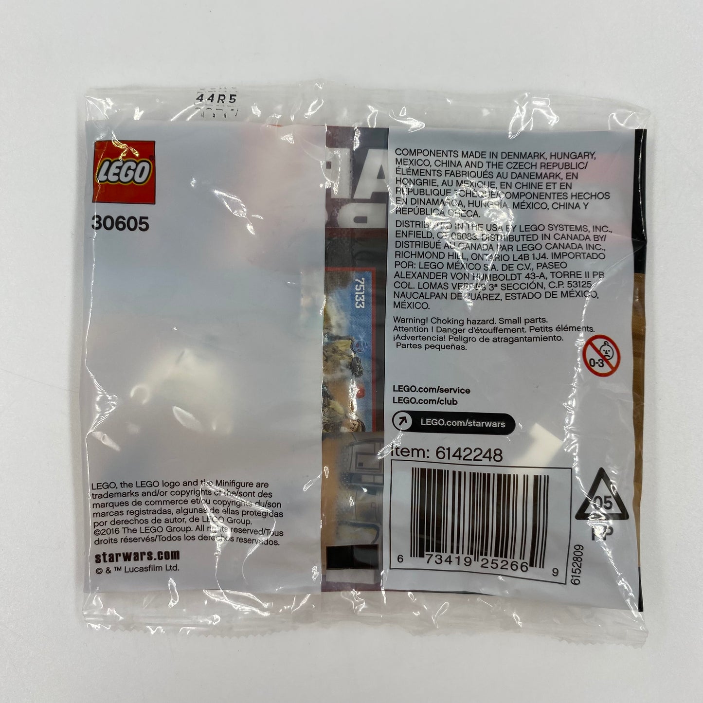 LEGO Star Wars Finn (FN-2187) bagged mini figure (2016) 30605