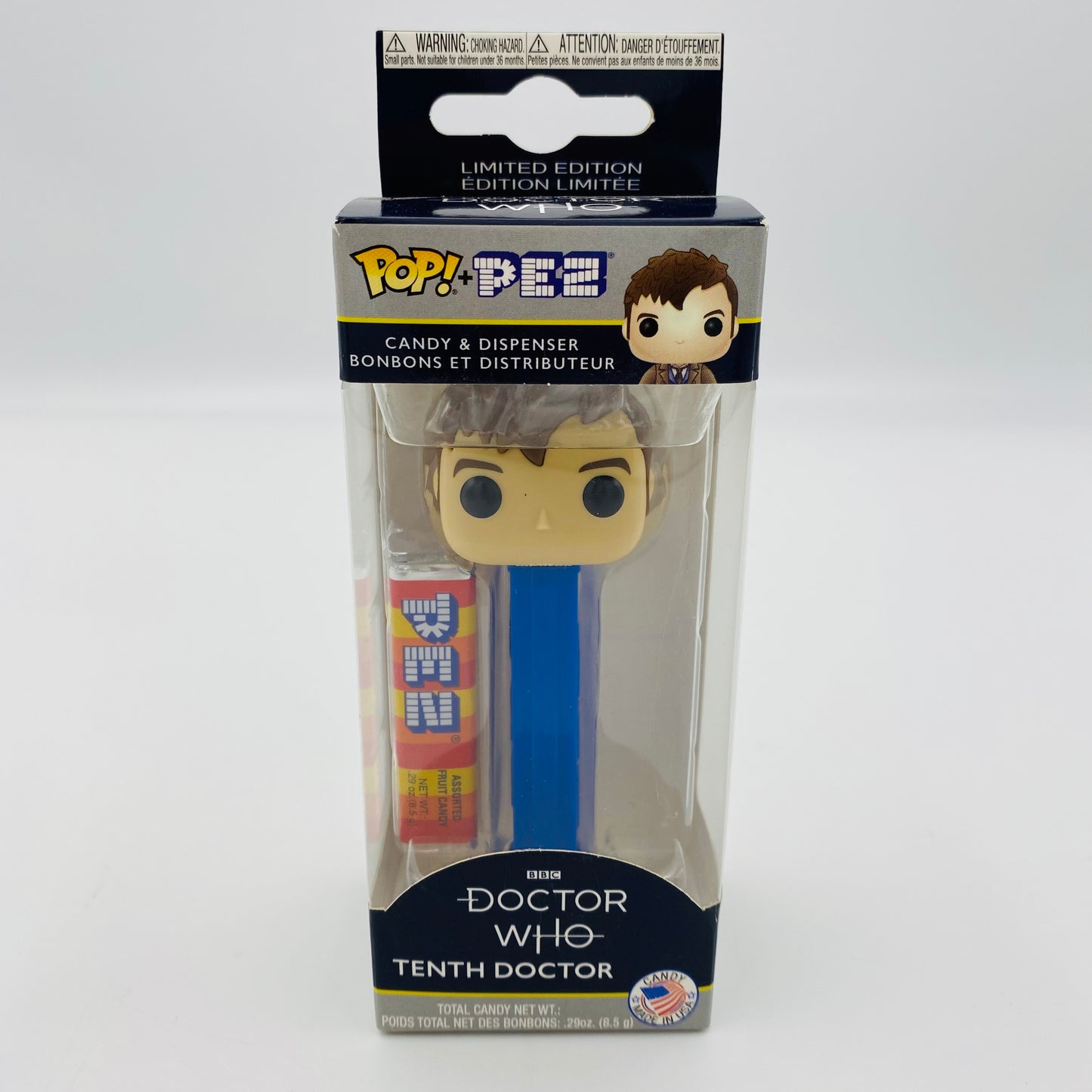 Doctor Who Tenth Doctor Pop! + PEZ dispenser (2018) boxed