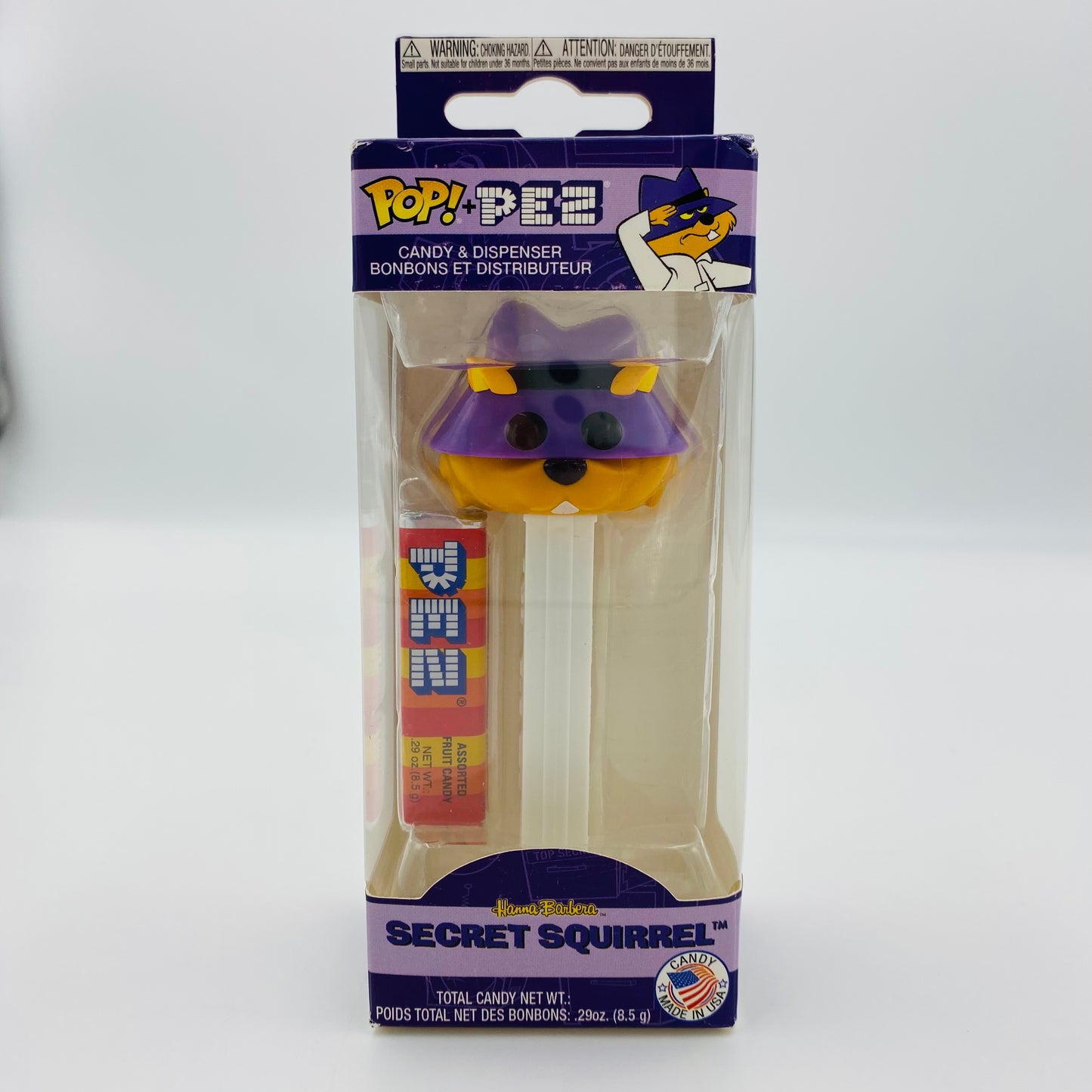 Hanna-Barbera Secret Squirrel Pop! + PEZ dispenser (2018) boxed