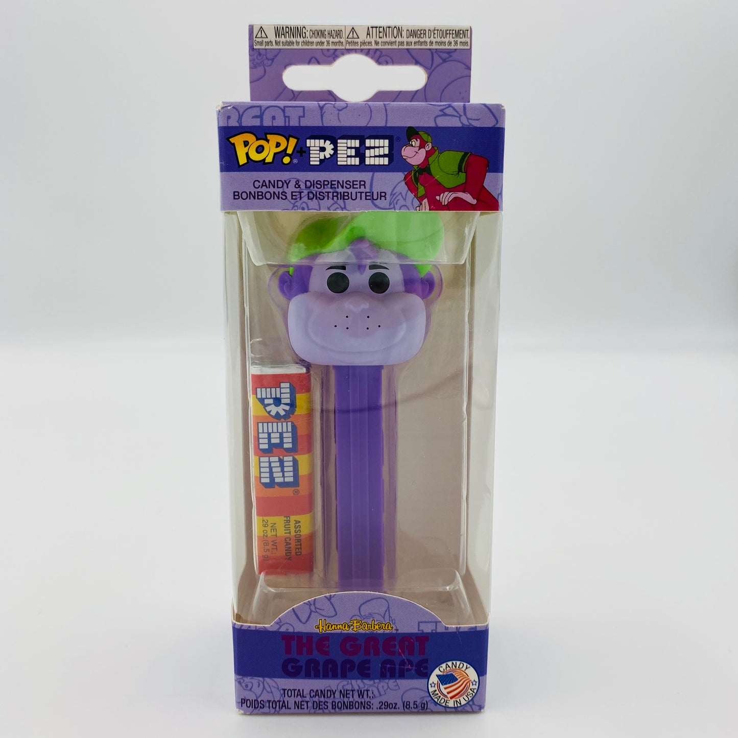 Hanna-Barbera Grape Ape Pop! + PEZ dispenser (2018) boxed