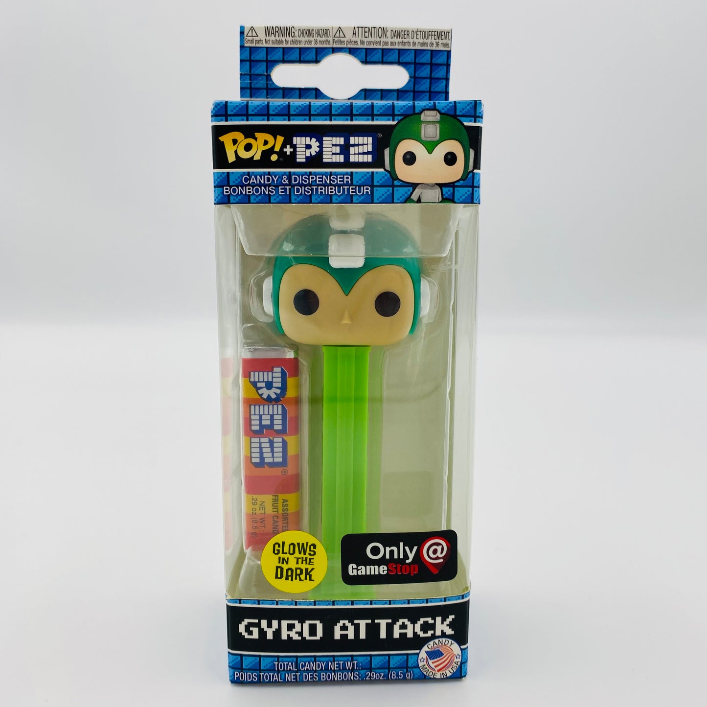 Mega Man Gyro Attack glow in the dark Pop! + PEZ dispenser (2018) boxed