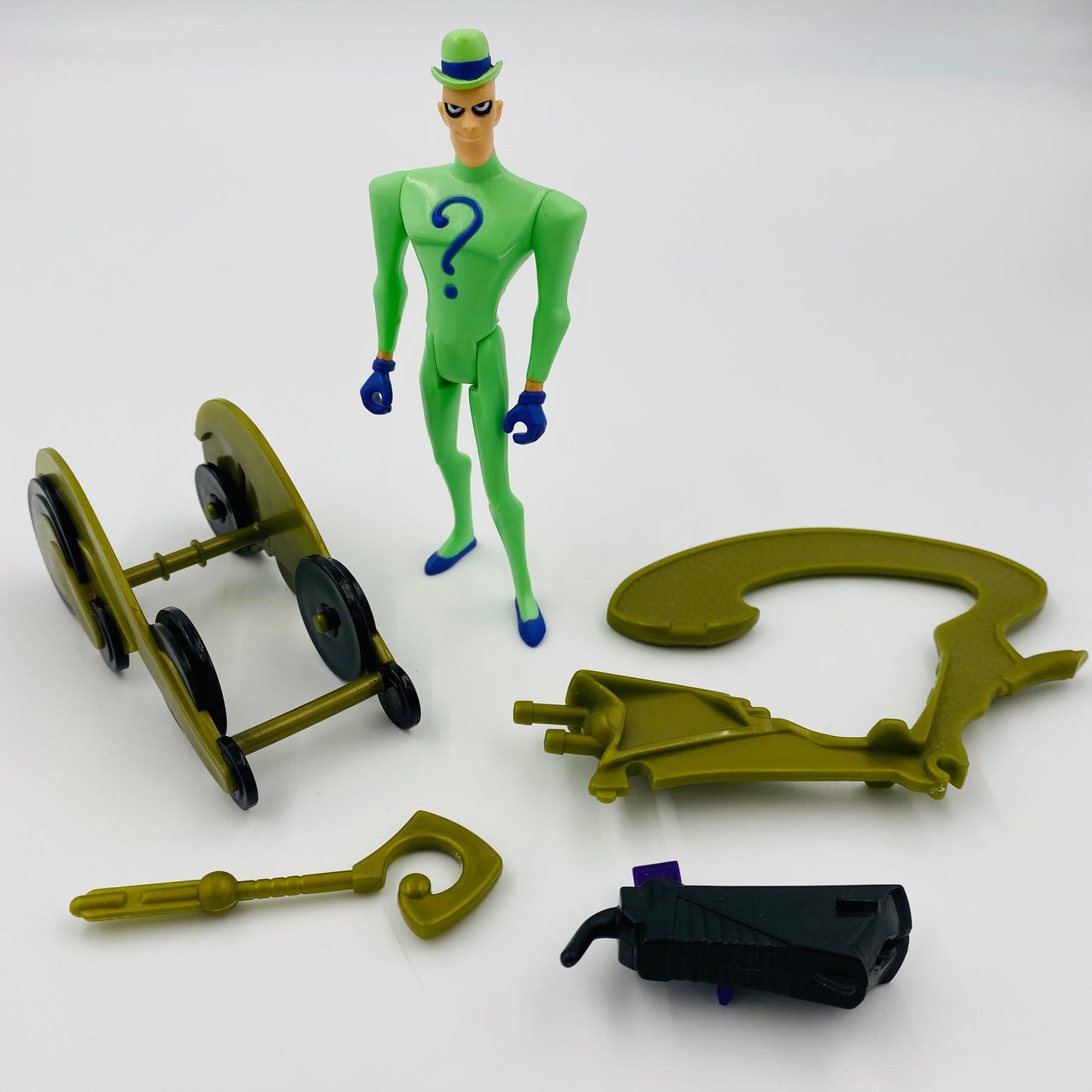 The New Batman Adventures Mission Masters Rumble Ready Riddler loose 5" action figure (1999) Hasbro