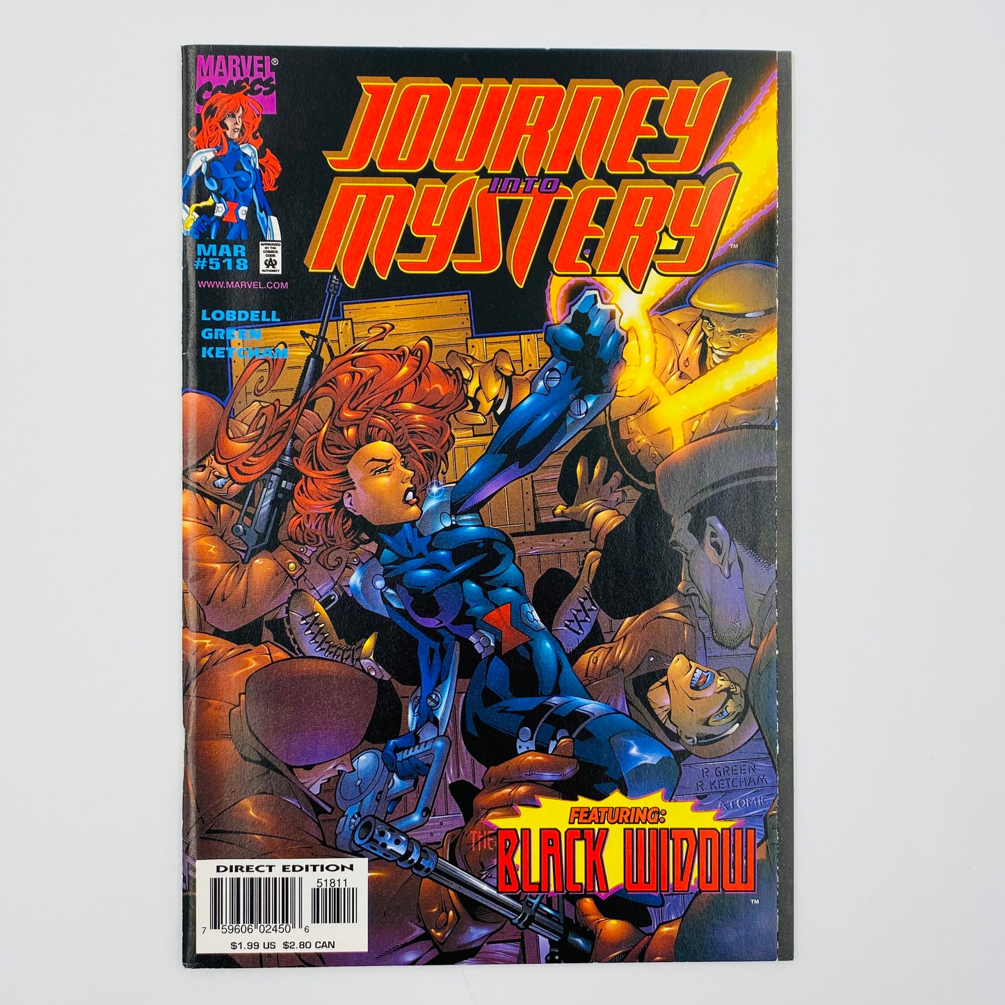 Journey into Mystery #517-519 featuring Black Widow (1998) Marvel