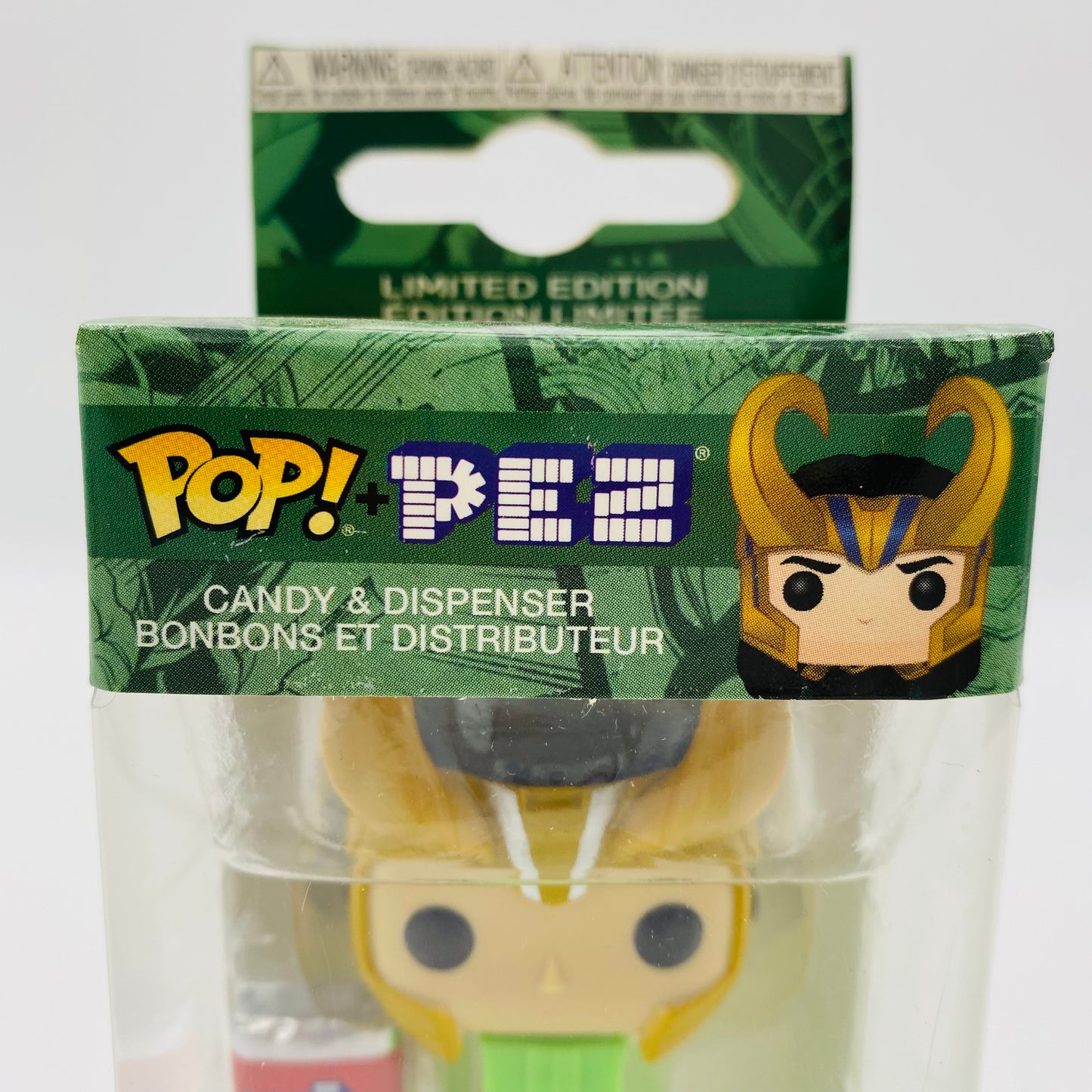 Marvel Thor Ragnarok Loki Pop! + PEZ dispenser (2018) boxed