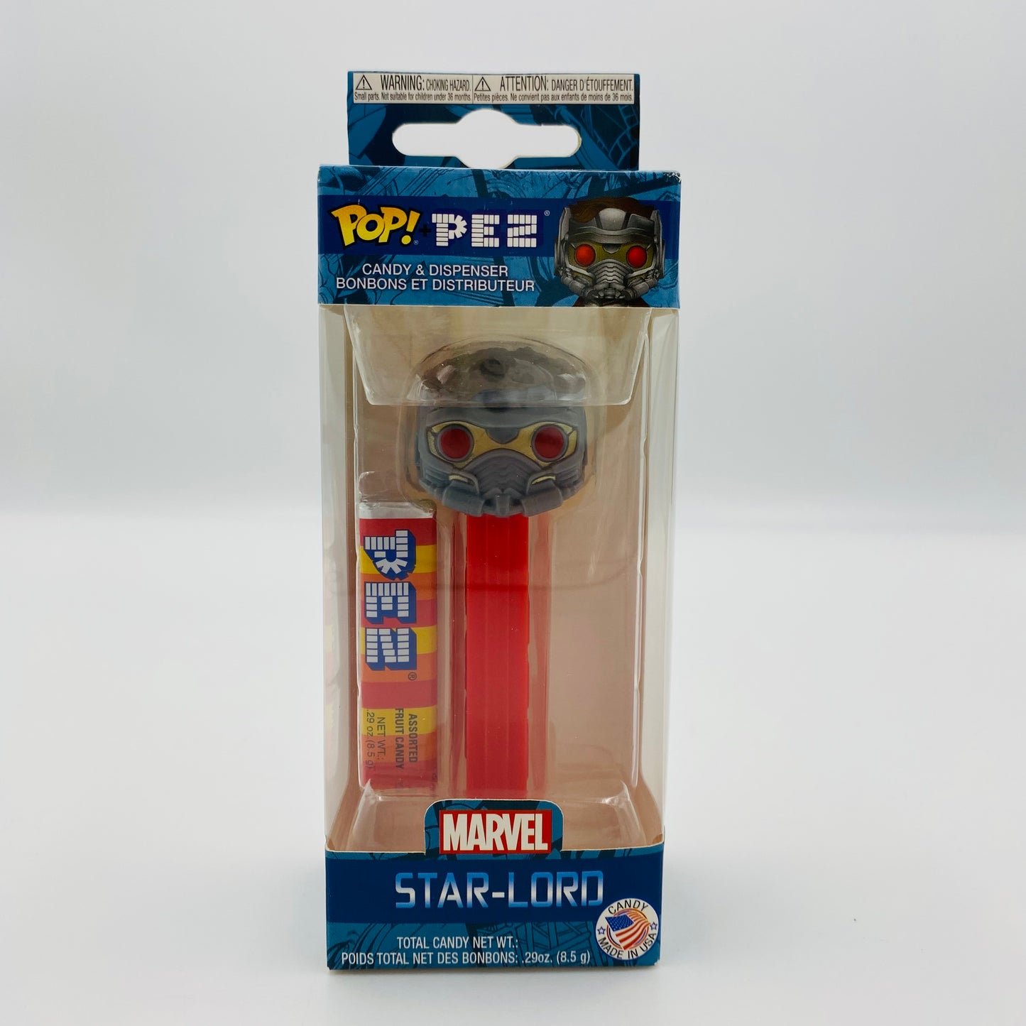 Marvel Guardians of the Galaxy Star-Lord Pop! + PEZ dispenser (2018) boxed