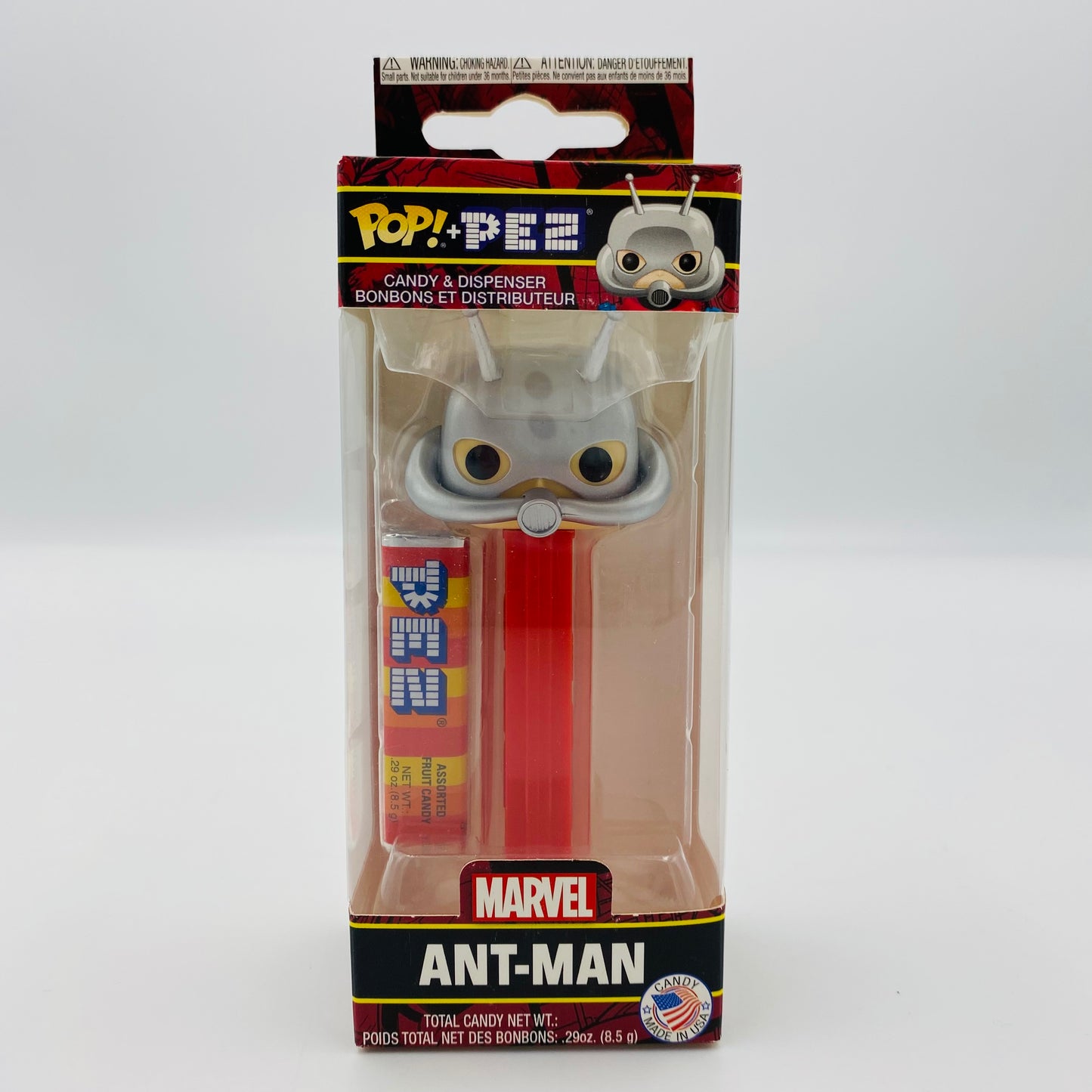 Marvel Ant-Man Pop! + PEZ dispenser (2019) boxed