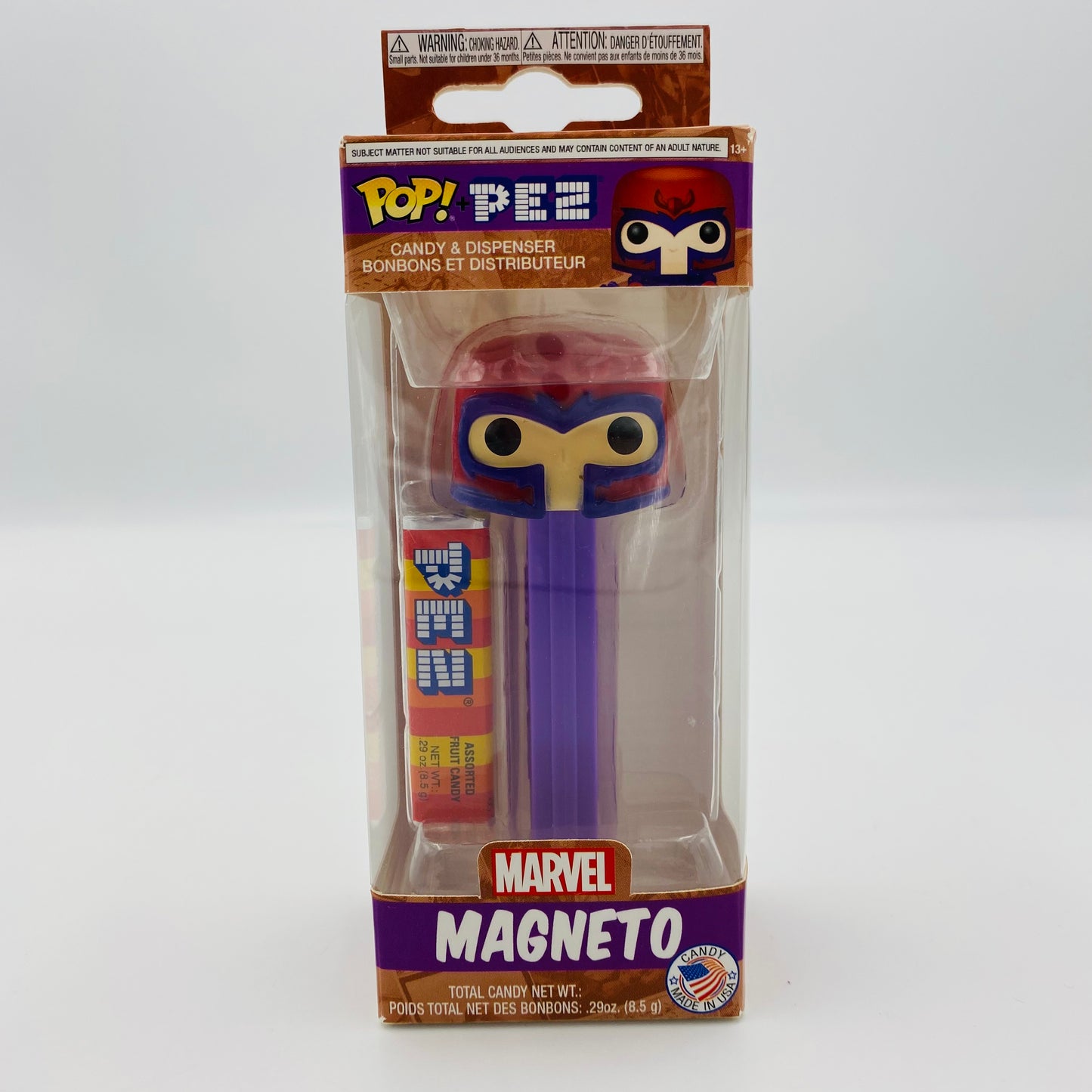 Marvel X-Men Magneto Pop! + PEZ dispenser (2018) boxed