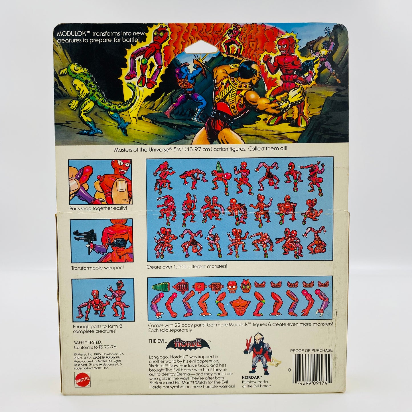 Masters of the Universe Modulok boxed 5.5" action figure (1985) Mattel