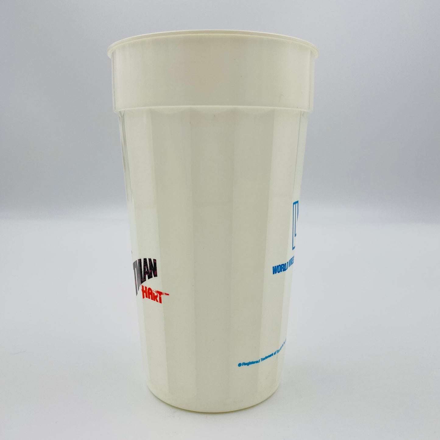 WWF Bret “Hitman” Hart plastic 32oz cup (1989)