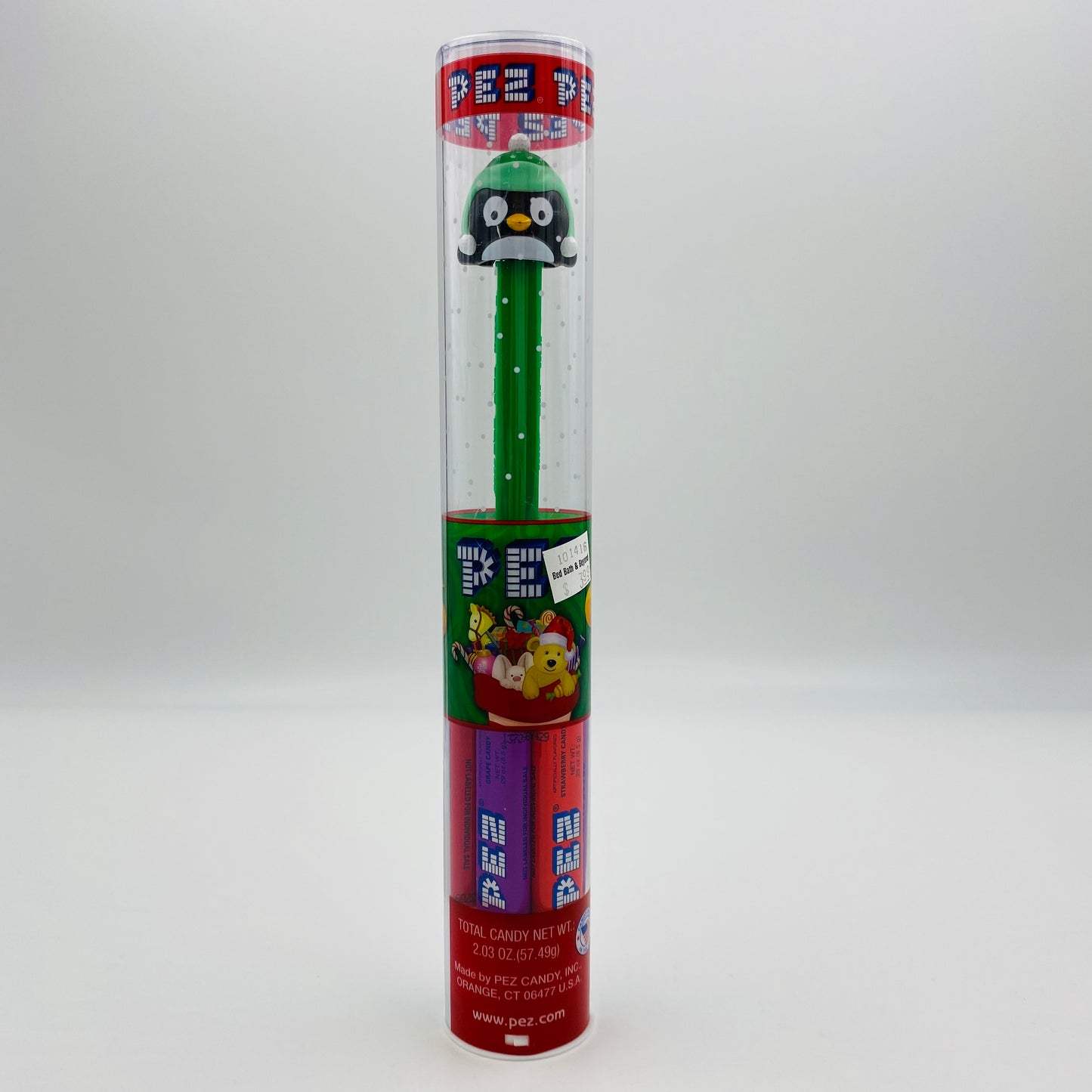 Christmas Penguin PEZ dispenser (2016) tubed