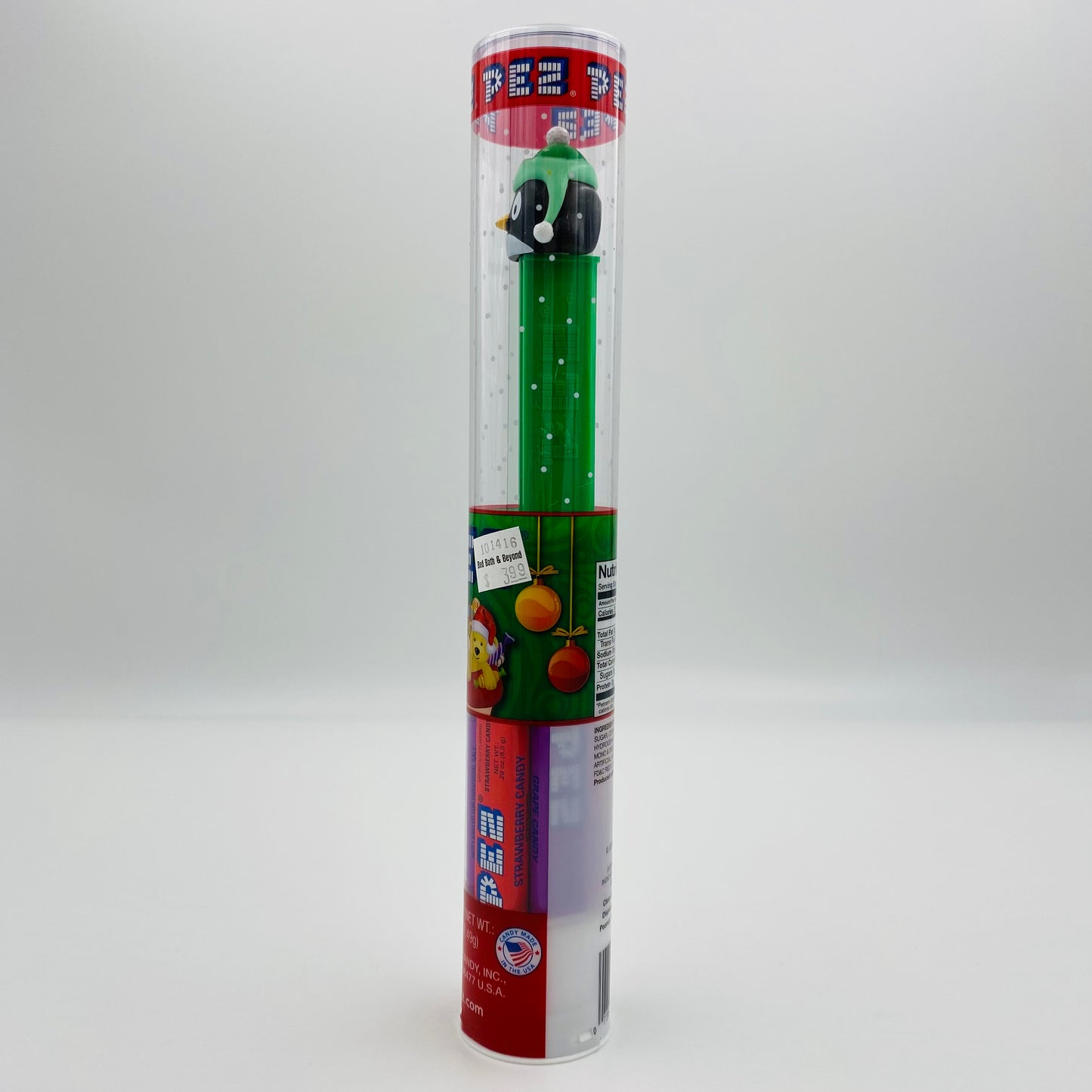 Christmas Penguin PEZ dispenser (2016) tubed