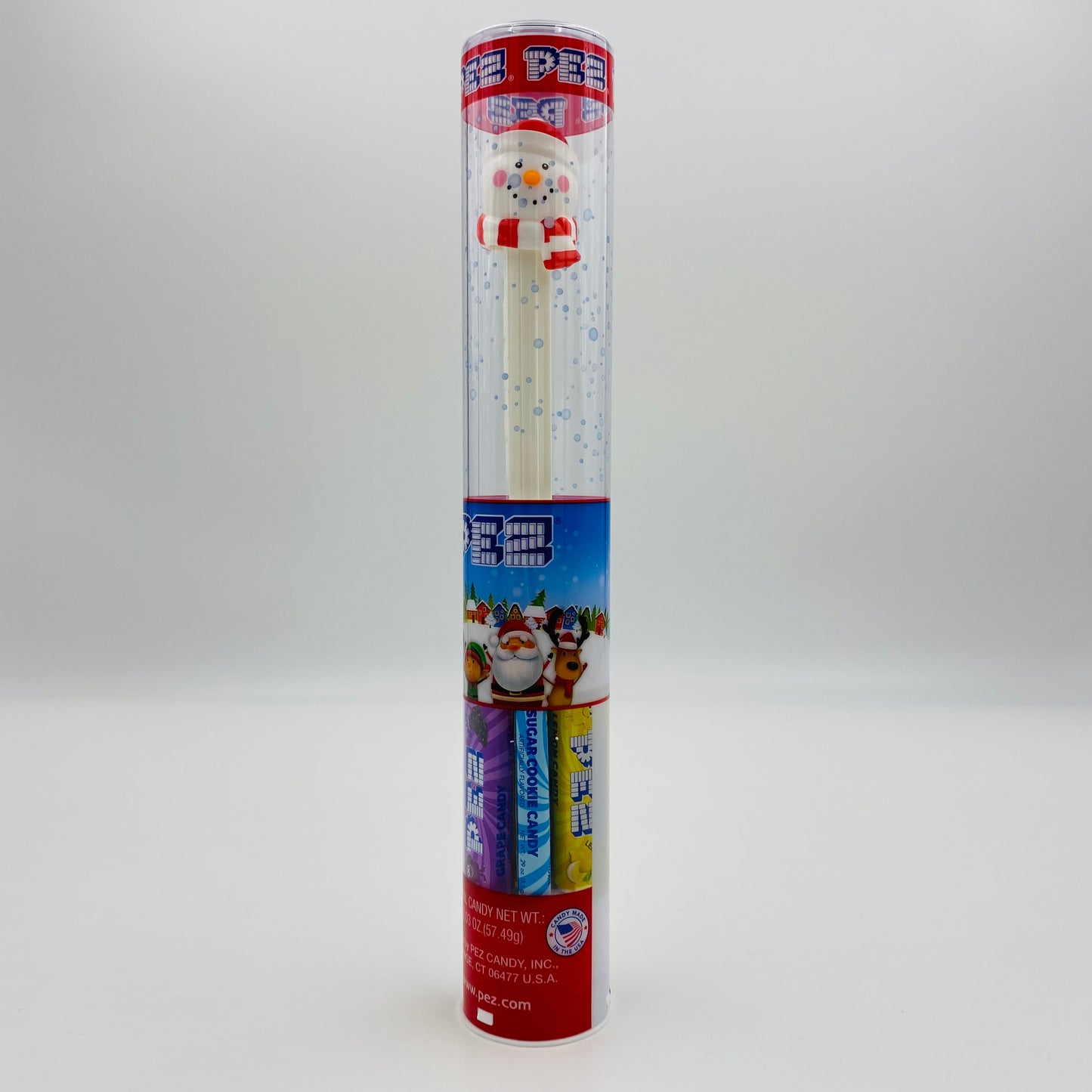 Christmas Snowman PEZ dispenser (2019) tubed