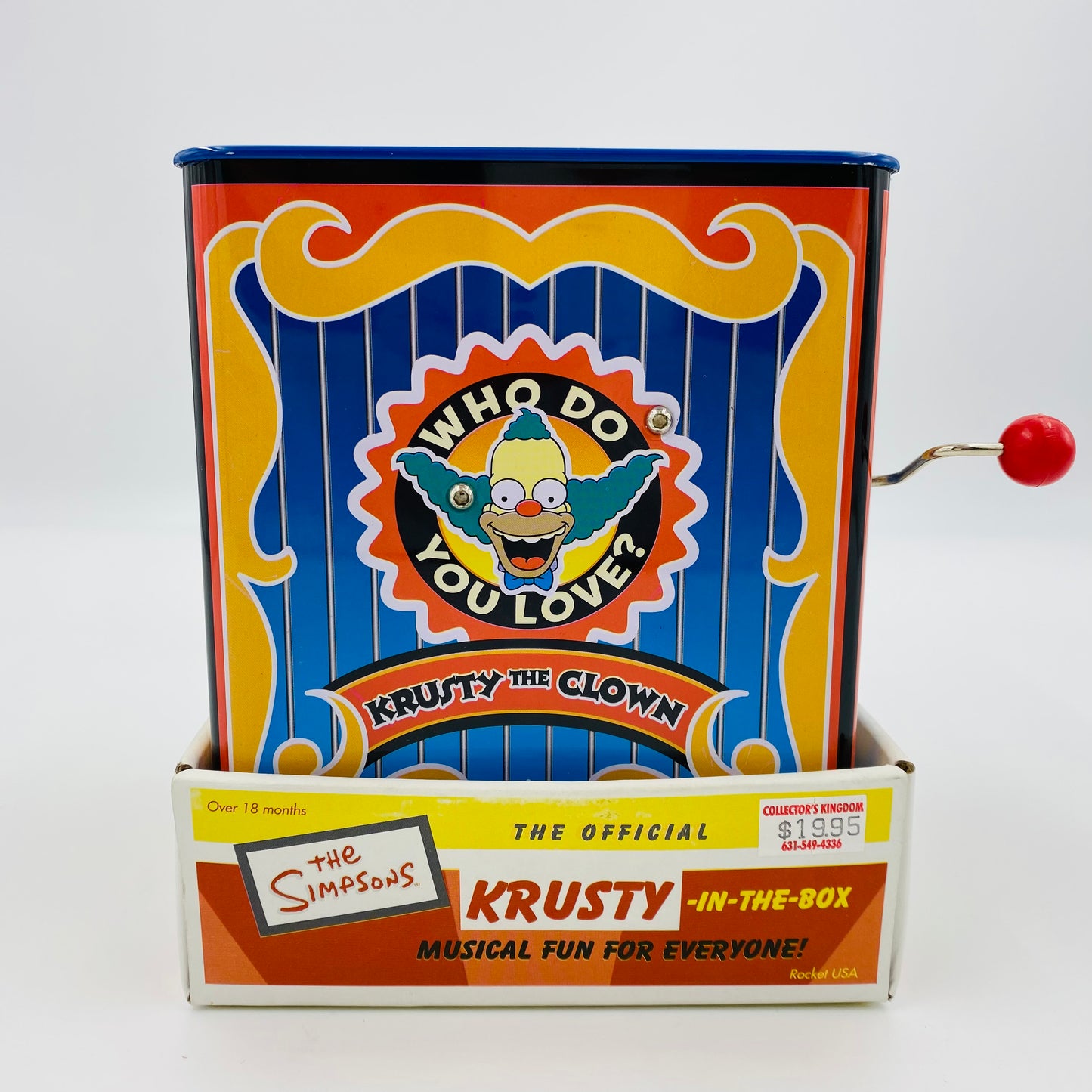 The Simpsons Krusty-in-the-box Jack-in-the-box (2002) Rocket USA