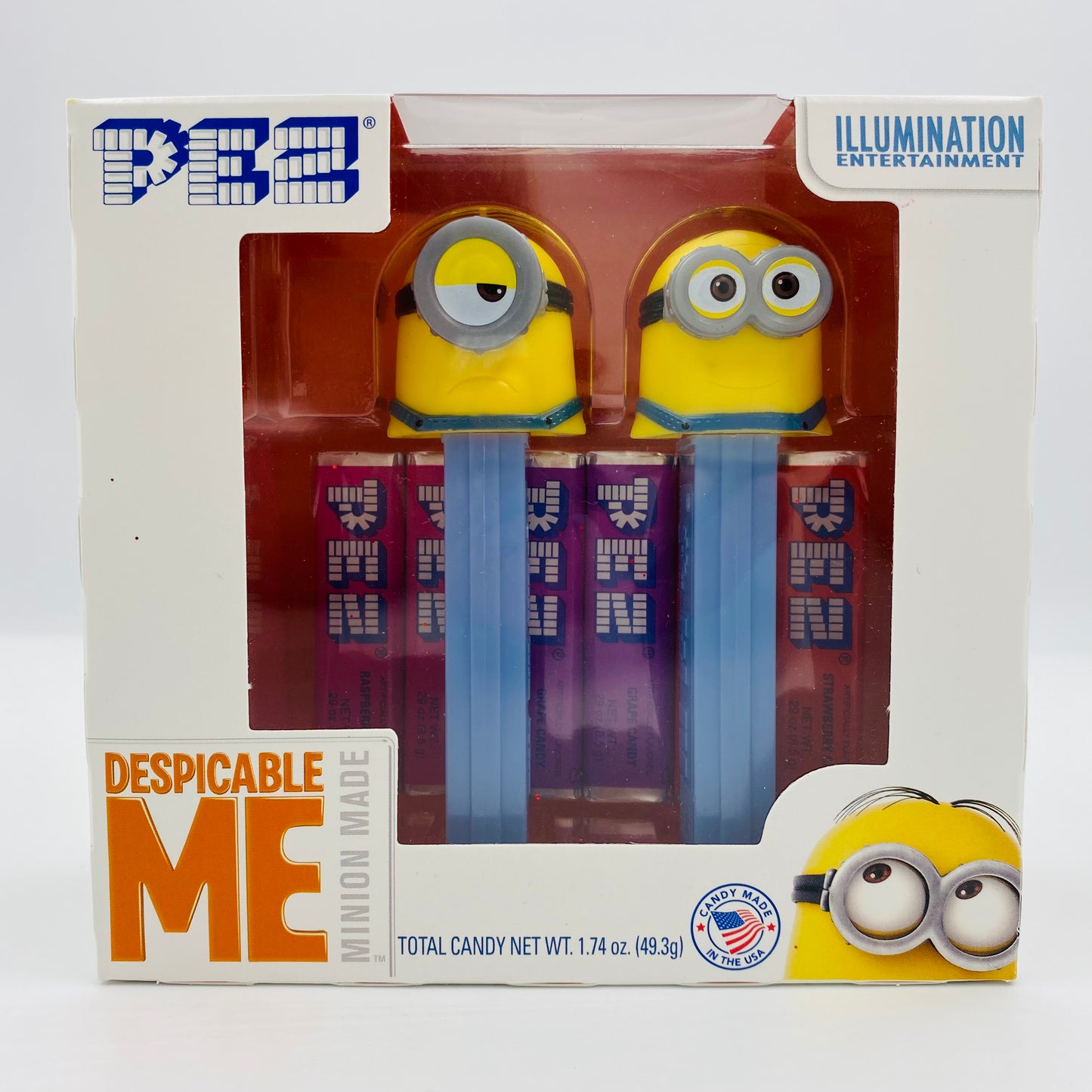 Despicable Me Minion Stuart & Minion Dave PEZ dispenser twin pack (2016) boxed