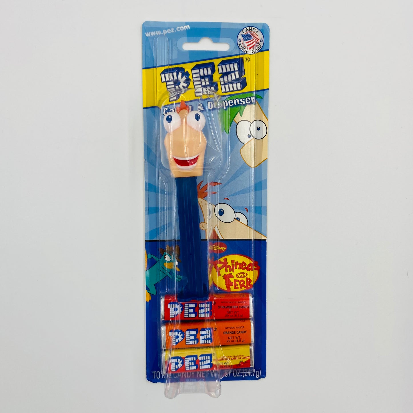 Phineas and Ferb Phineas PEZ dispenser (2011) carded