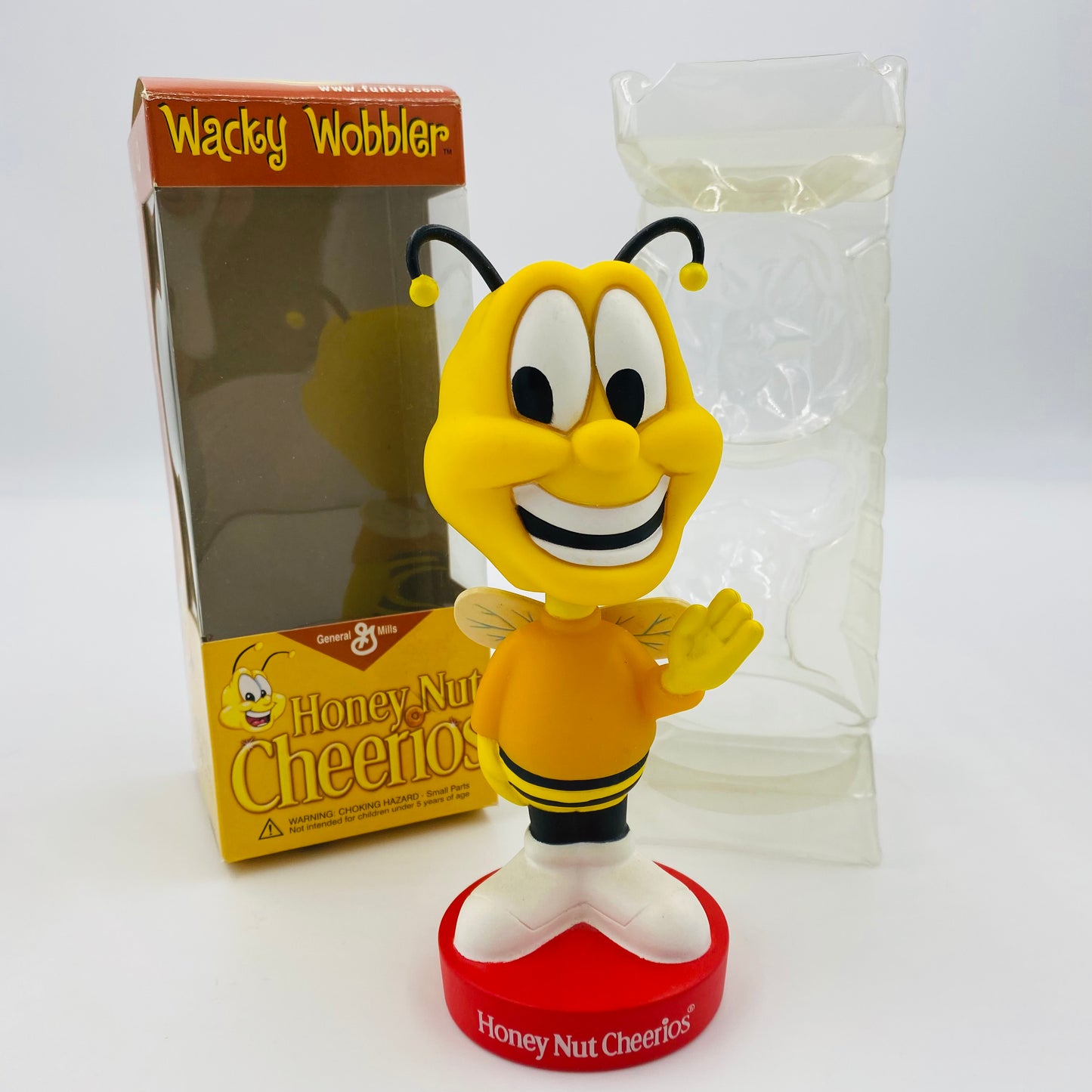 Wacky Wobbler General Mills Honey Nut Cheerios Buzz the Bee boxed 7" bobblehead (2000's) Funko