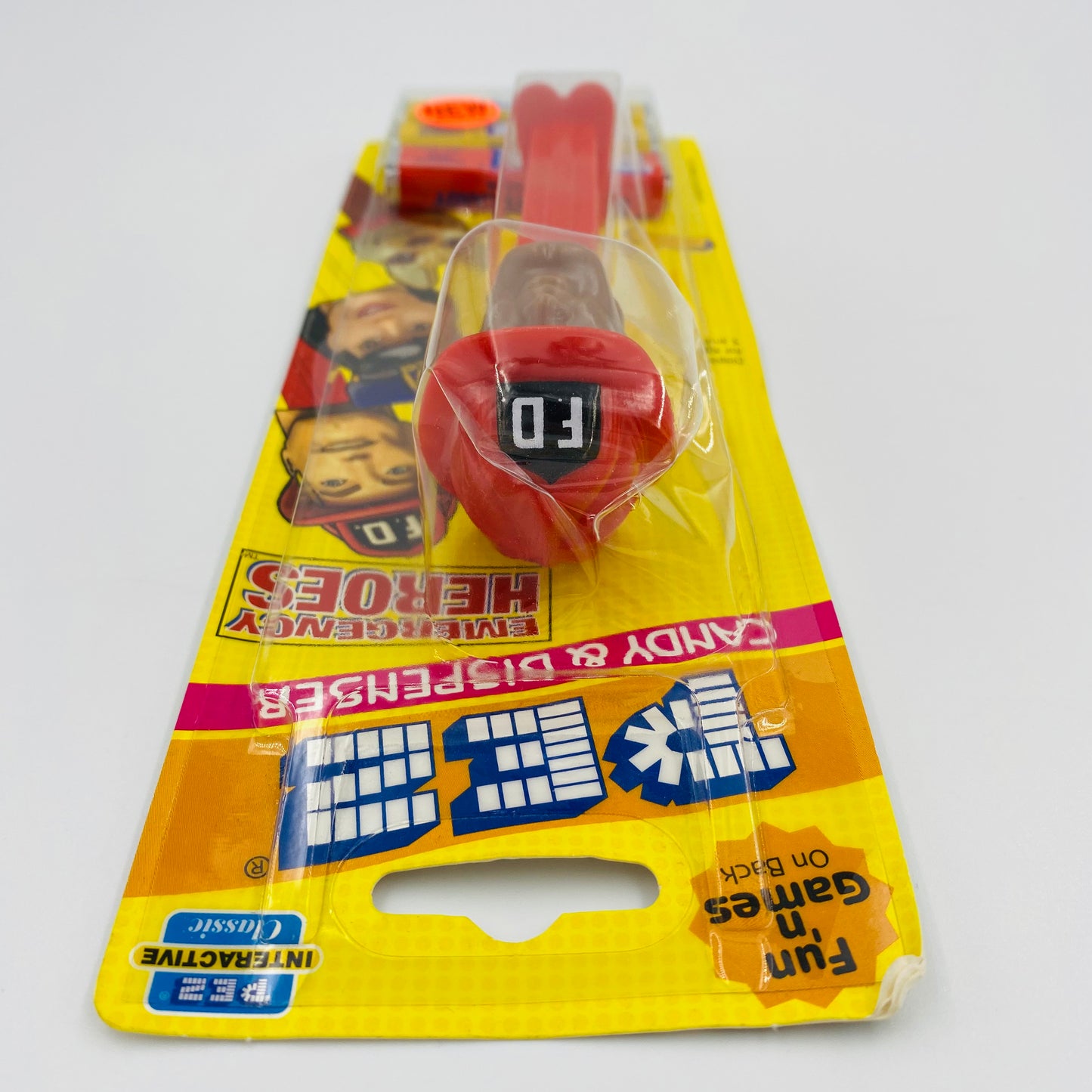 Emergency Heroes Frank the Fireman PEZ dispenser (2003) carded