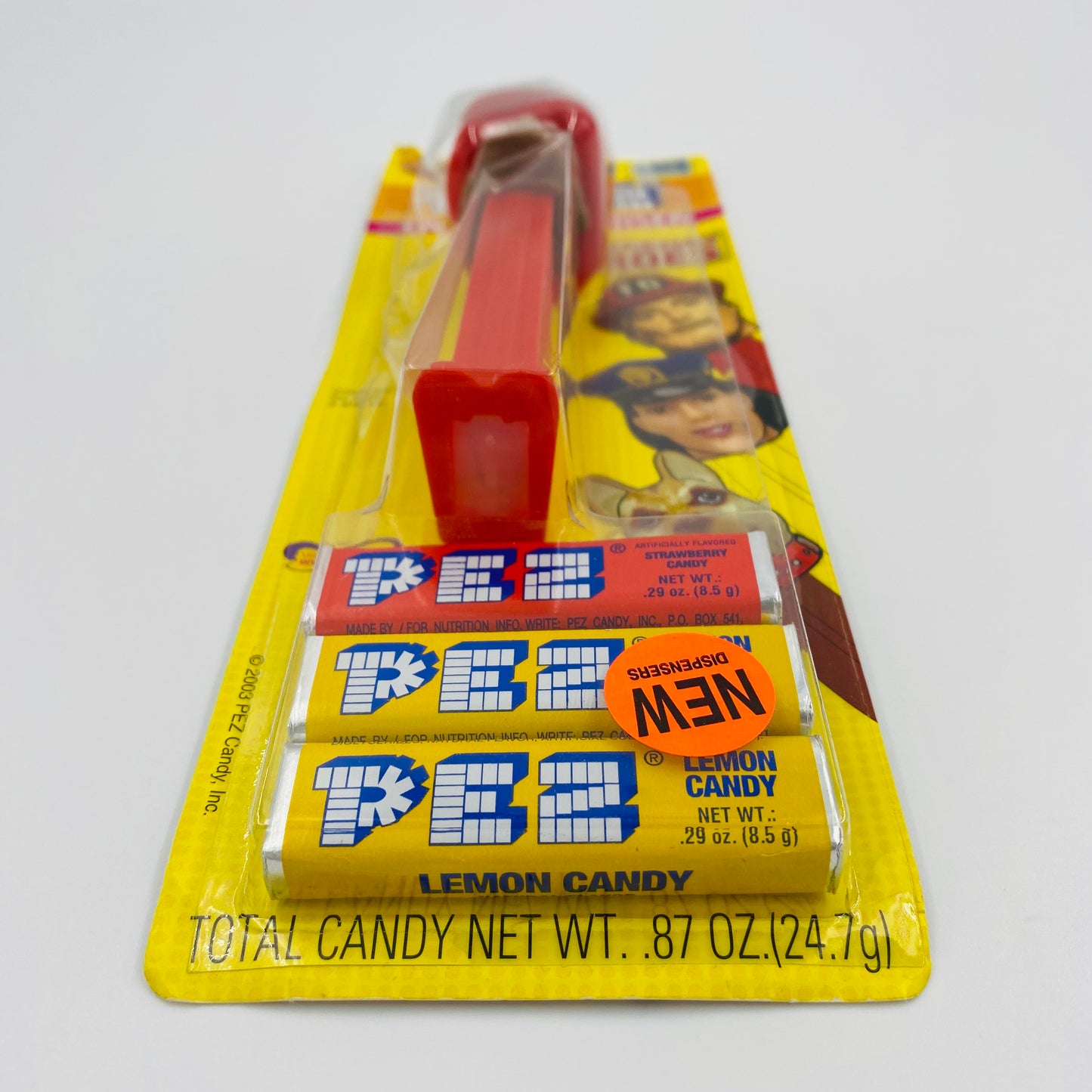 Emergency Heroes Frank the Fireman PEZ dispenser (2003) carded