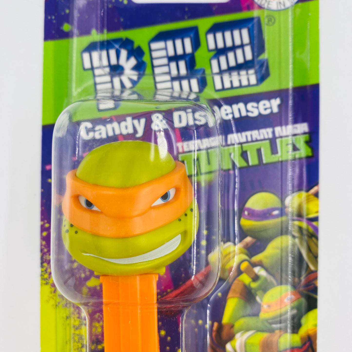 Teenage Mutant Ninja Turtles Michelangelo PEZ dispenser (2014) carded