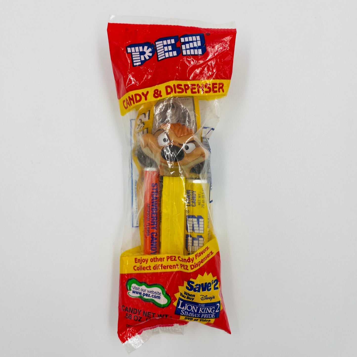 Lion King Timon PEZ dispenser (2004) bagged