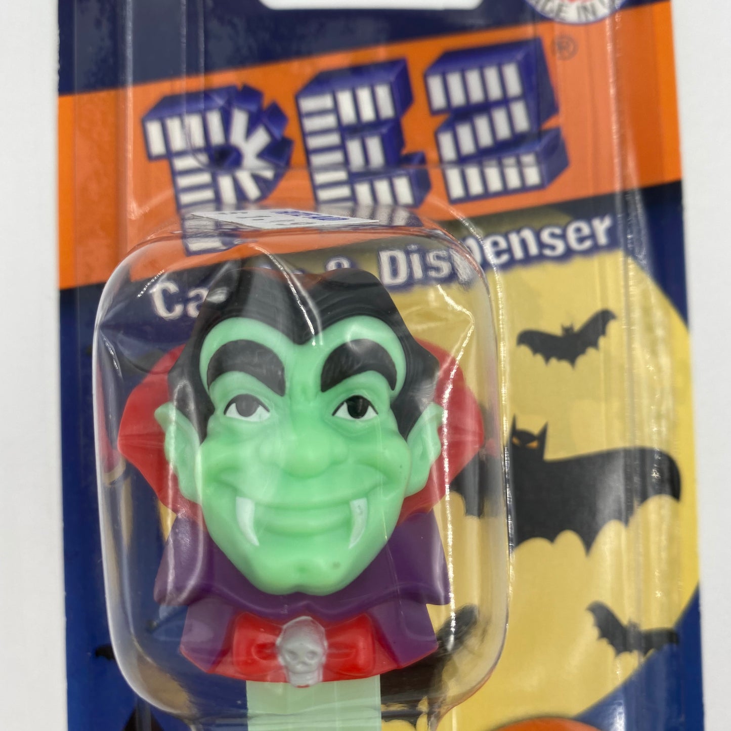 Halloween Vampire glow in the dark PEZ dispenser (2010) carded