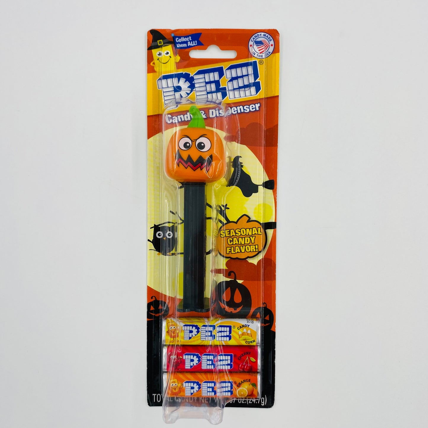 Halloween Jack O Lantern Pumpkin PEZ dispenser (2020) carded